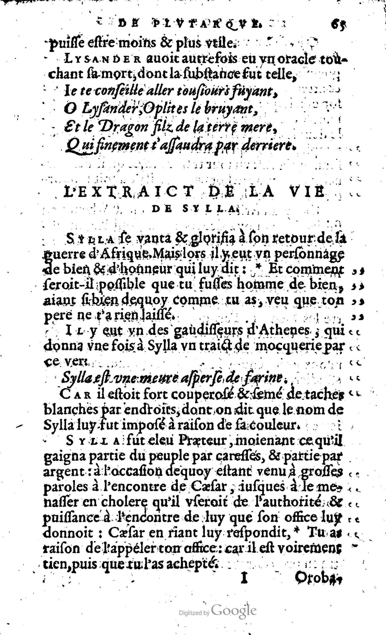 1568 - Willem Silvius - Trésor des vies de Plutarque - Anvers Plantin-Moretus