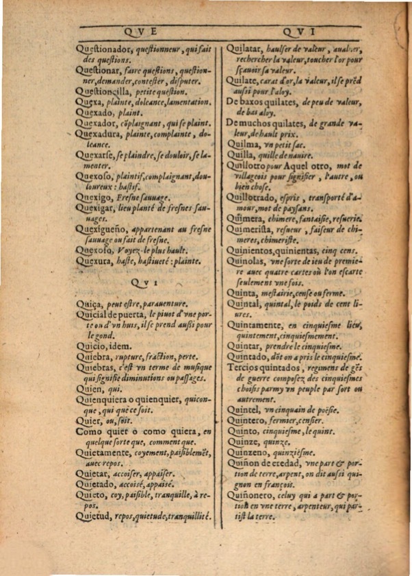 1607 - Marc Orry - Trésor des deux langues espagnole et française (Première et Seconde parties) - ÖNB Wien