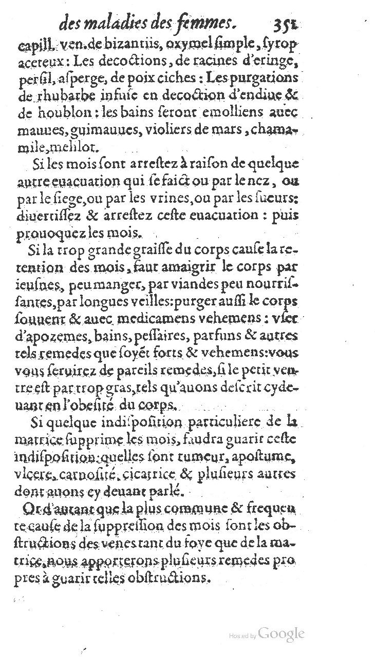 1585 - Jacques du Puis - Trésor des remèdes secrets pour les maladies des femmes - BnF