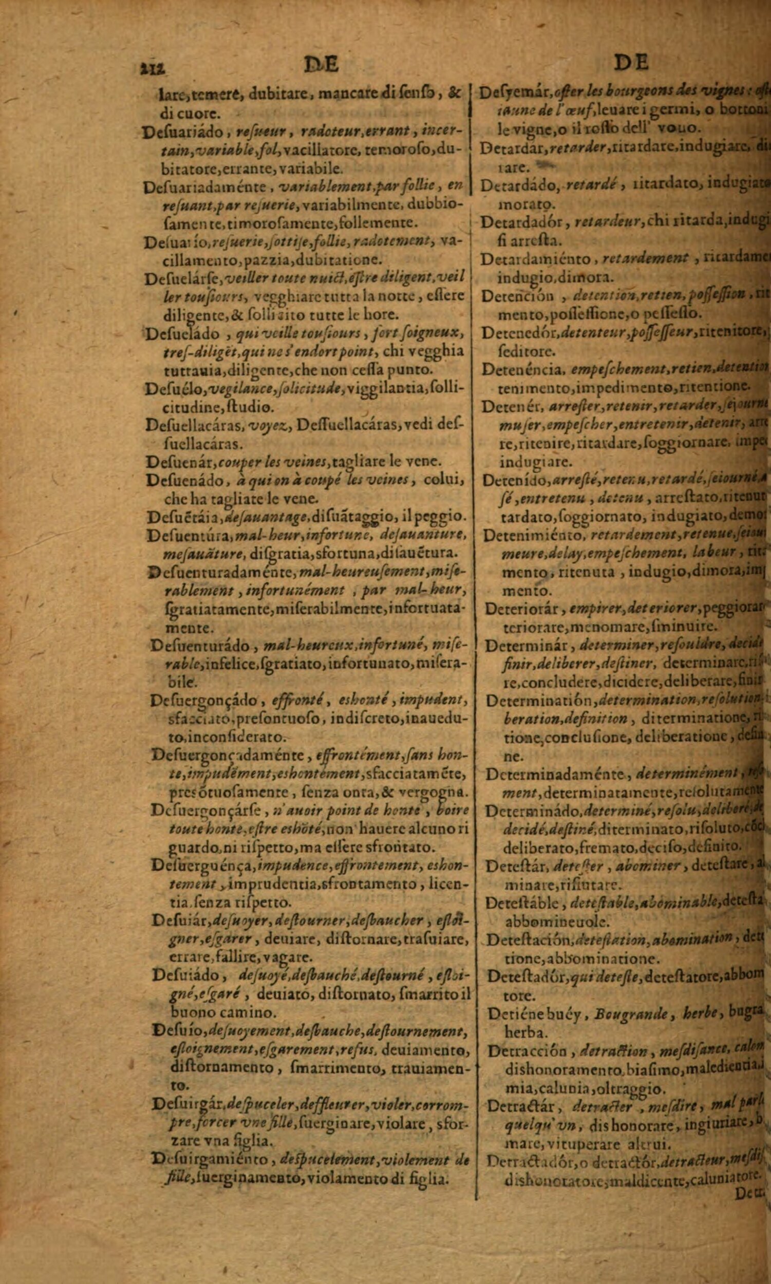 1617 - Samuel Crespin - Trésor des trois langues espagnole, française et italienne (Première partie) - Regensburg