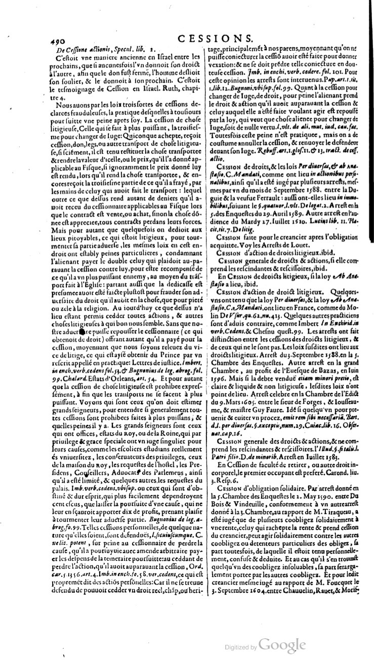1629 - Veuve Nicolas Buon - Trésor du droit français (21754 T. 1) - BM Lyon