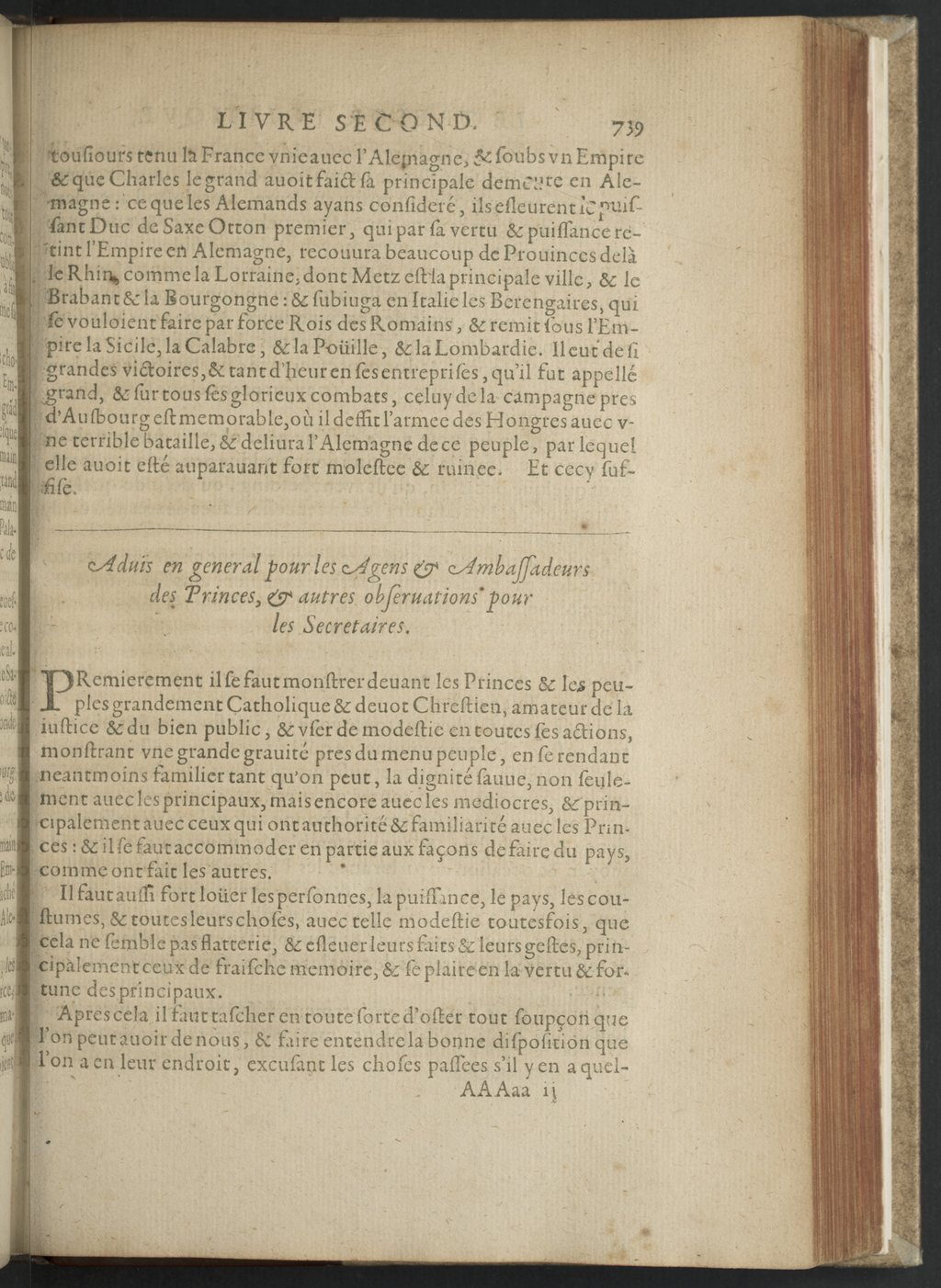 1608 - Nicolas Du Fossé - Trésor politique - BnF Tolbiac