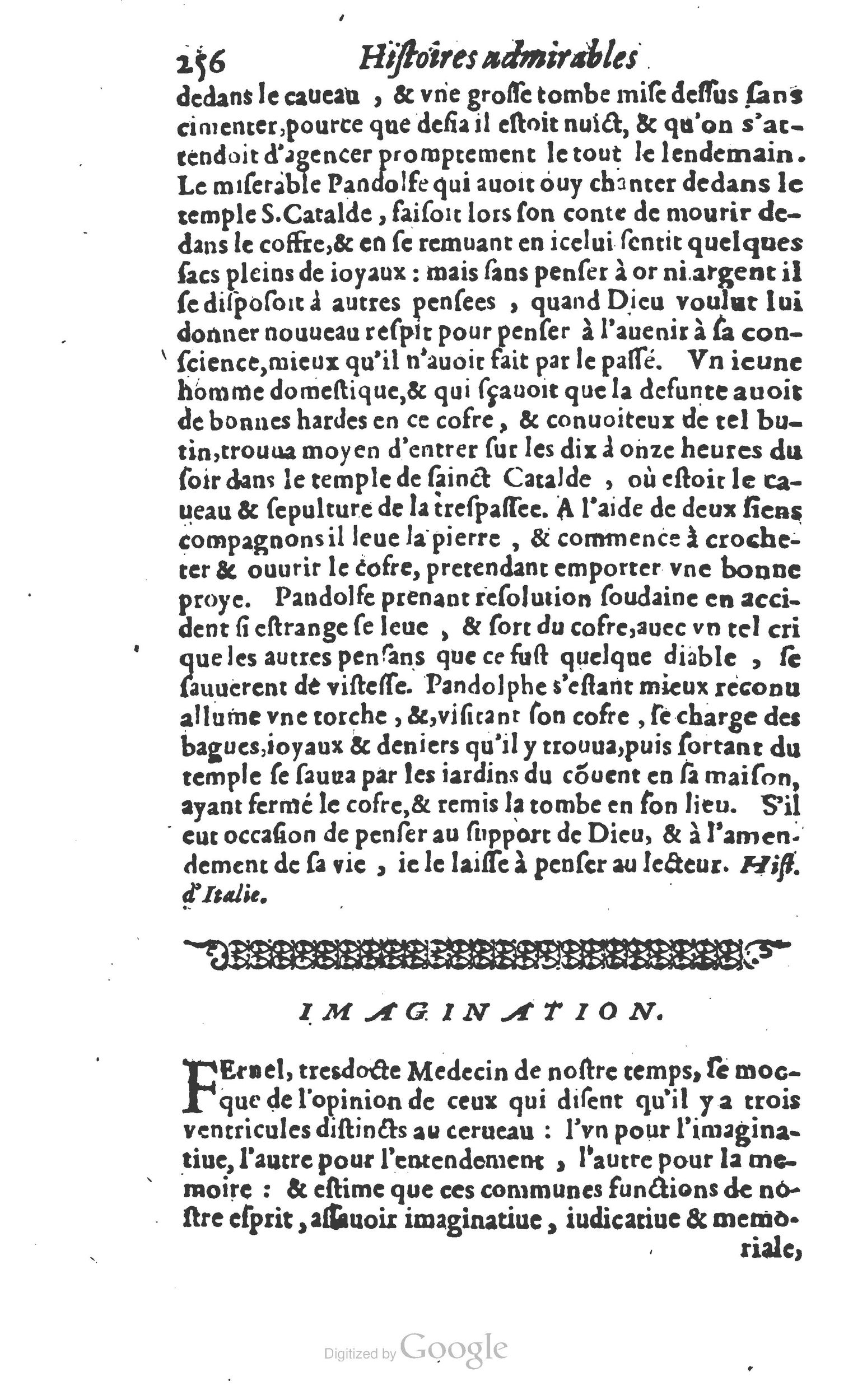 1610 - Paul Marceau - Trésor d’histoires admirables et mémorables - Princeton