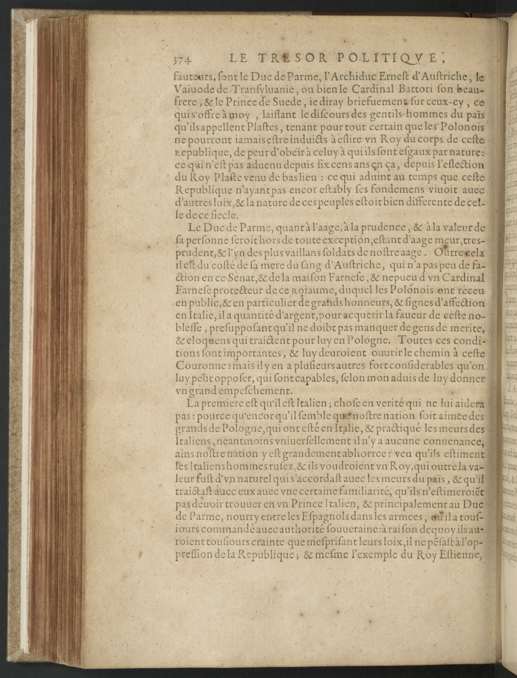 1608 - Nicolas Du Fossé - Trésor politique - BnF Tolbiac