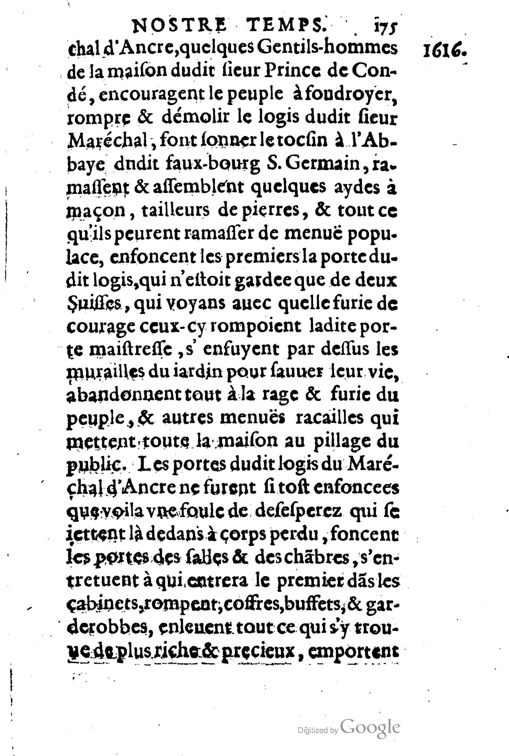 1623 - Joseph Bouillerot - Trésor de l’histoire générale de notre temps - BM Lyon