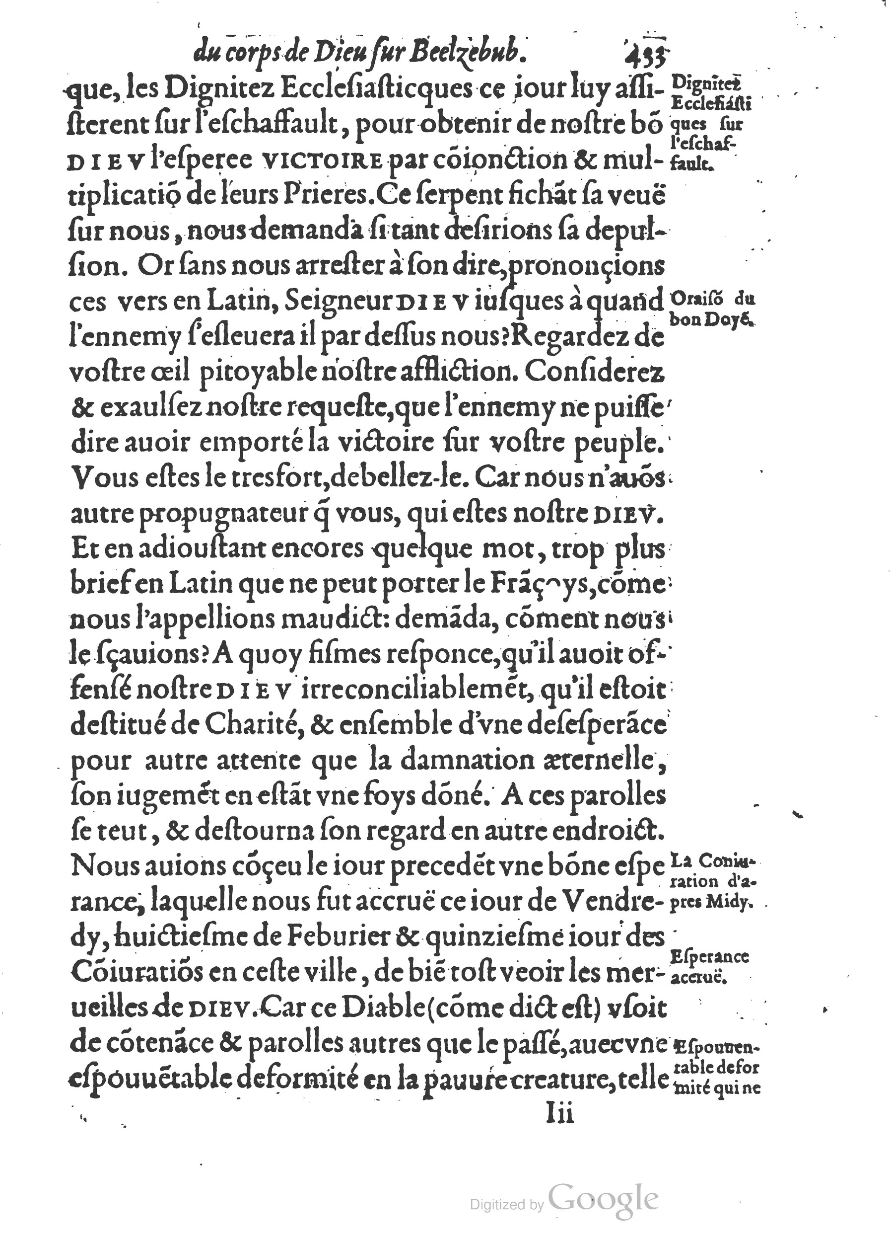 1578 - Nicolas Chesneau - Trésor et entière histoire de la triomphante victoire du corps de Dieu sur l’esprit malin - British Library 1578 - Nicolas Chesneau - Trésor et entière histoire de la triomphante victoire du corps de Dieu sur l’esprit malin - British Library