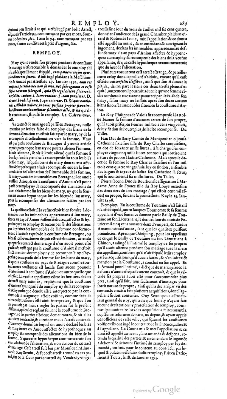 1629 - Veuve Nicolas Buon - Trésor du droit français (21754 T. 3) - BM Lyon 1629 - Veuve Nicolas Buon - Trésor du droit français (21754 T. 3) - BM Lyon