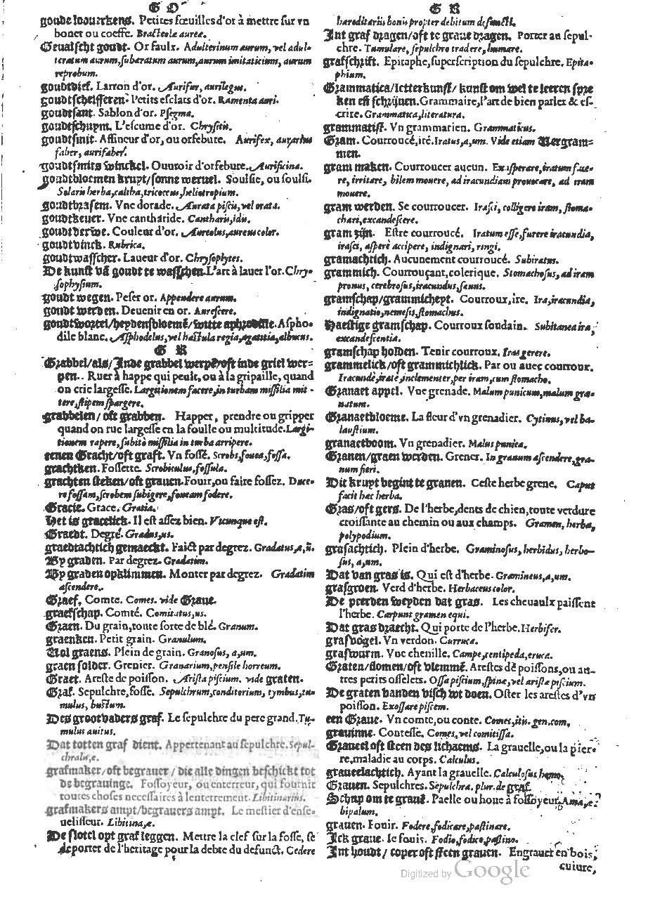 1573 - Christophe Plantin - Trésor du langage bas-allemand - BM Lyon 1573 - Christophe Plantin - Trésor du langage bas-allemand - BM Lyon