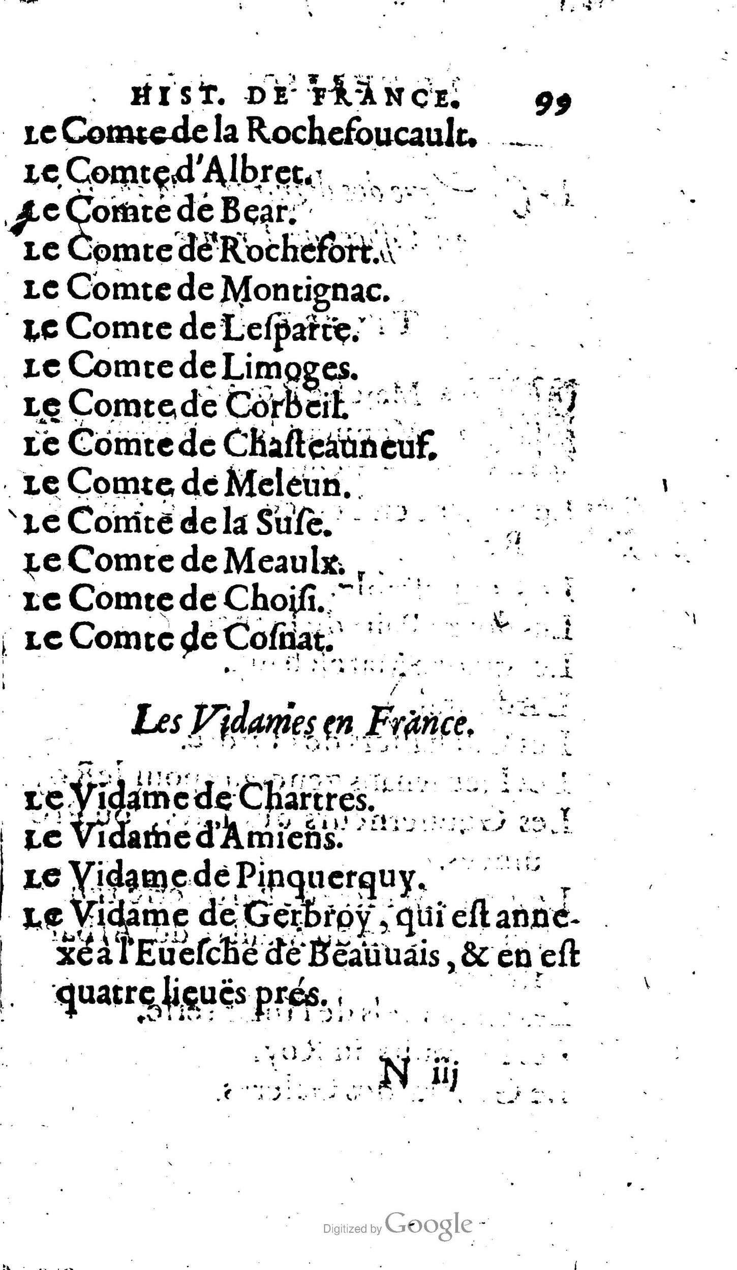 1604 - Galiot Corrozet - Trésor des histoires de France - BNC Florence