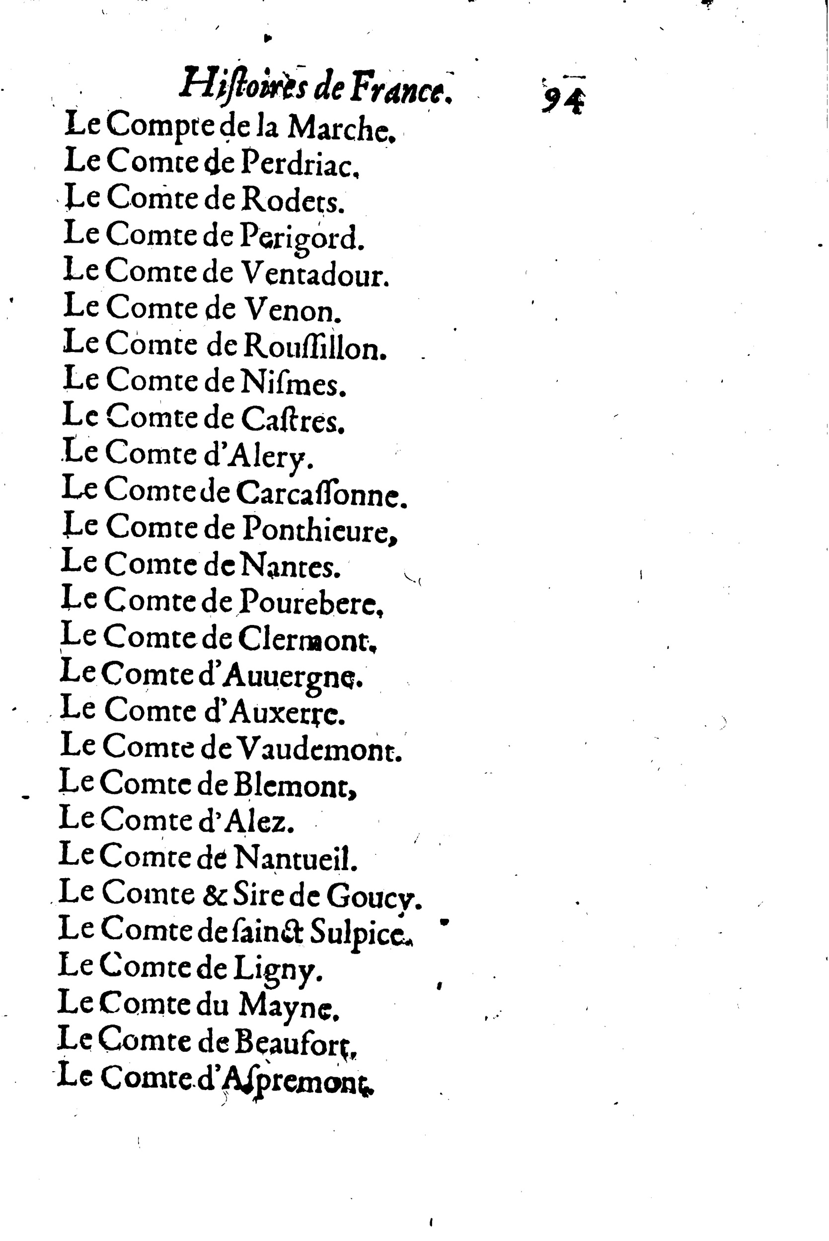 1633 - Jean Corrozet - Trésor des histoires de France - BM Lyon 1633 - Jean Corrozet - Trésor des histoires de France - BM Lyon