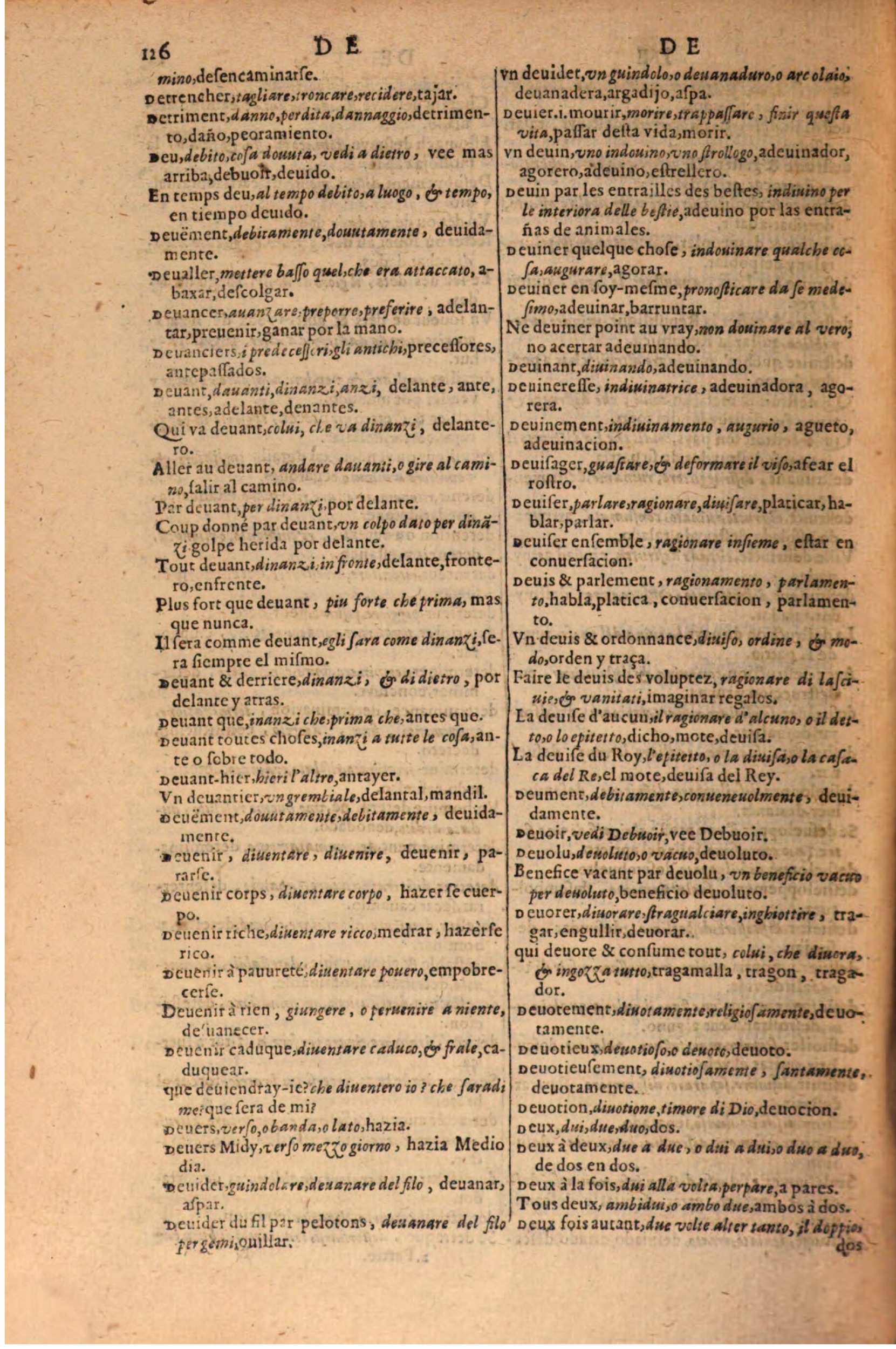 1616 - Pierre de la Rovière - Trésor des trois langues (Seconde partie) - BSB Munich