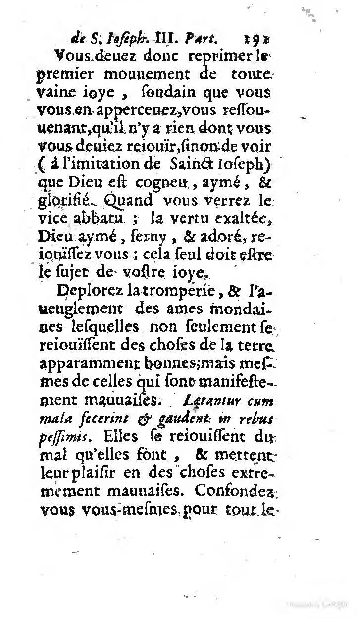 1646 - Jean Piot - Trésor inestimable de Saint-Joseph - BNC Rome