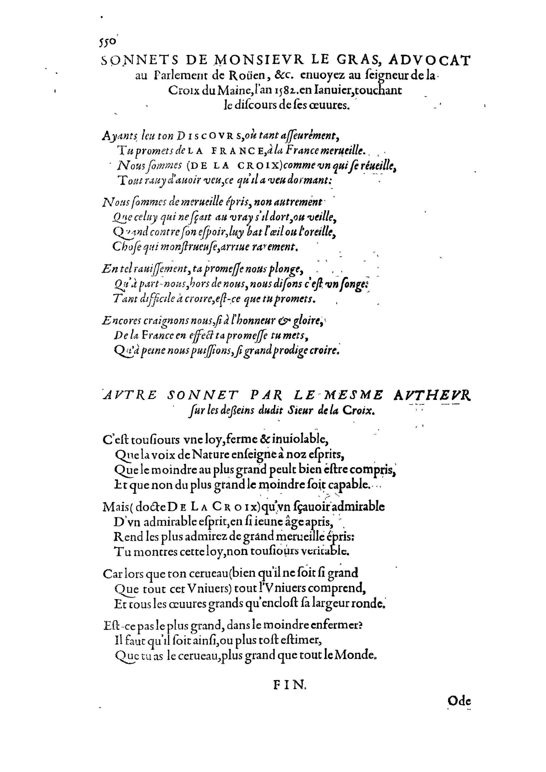 1584 - Abel L&#039;Angelier - Bibliothèques françaises - BnF