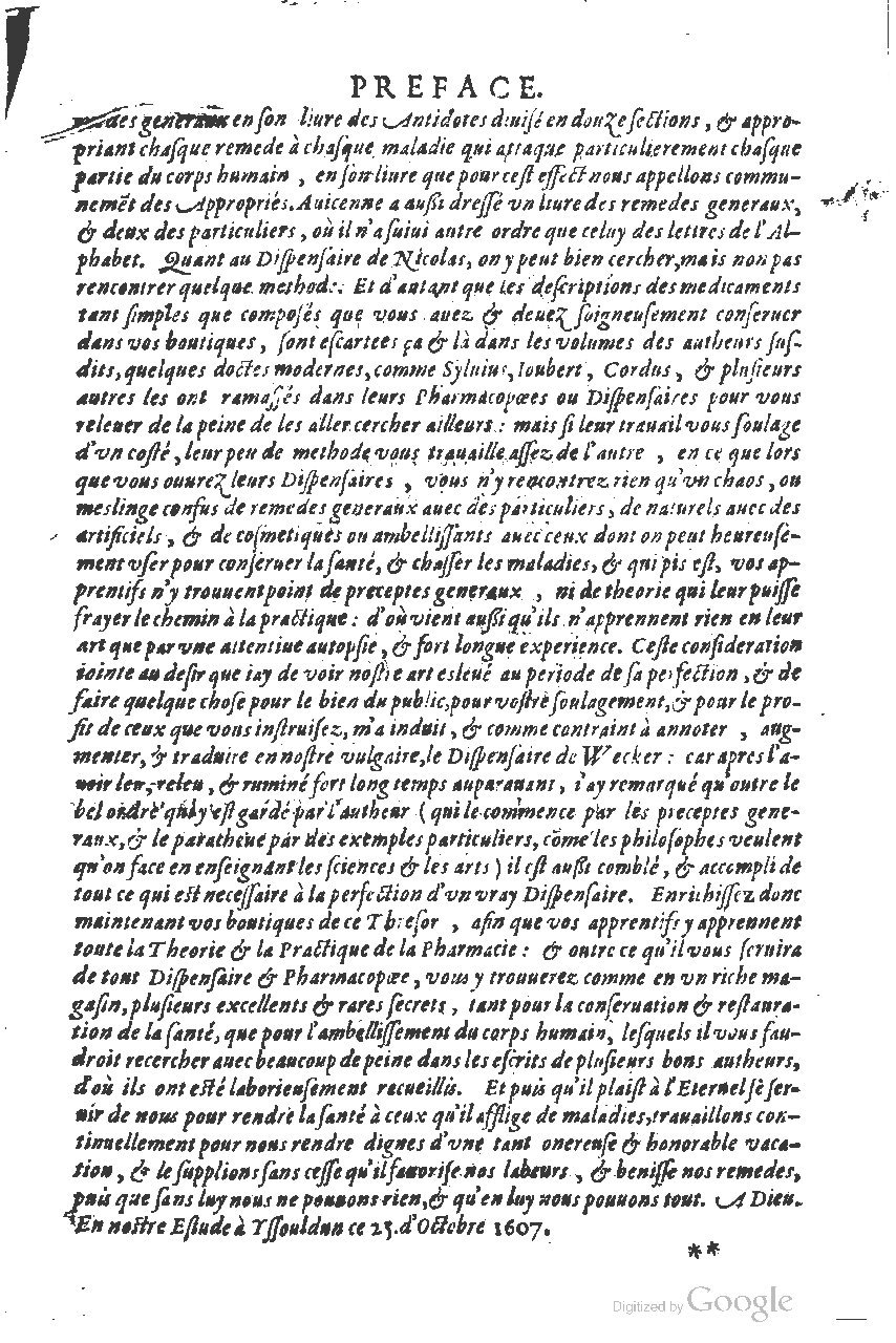 1616 - Étienne Gamonet - Grand trésor ou dispensaire - BSB Munich