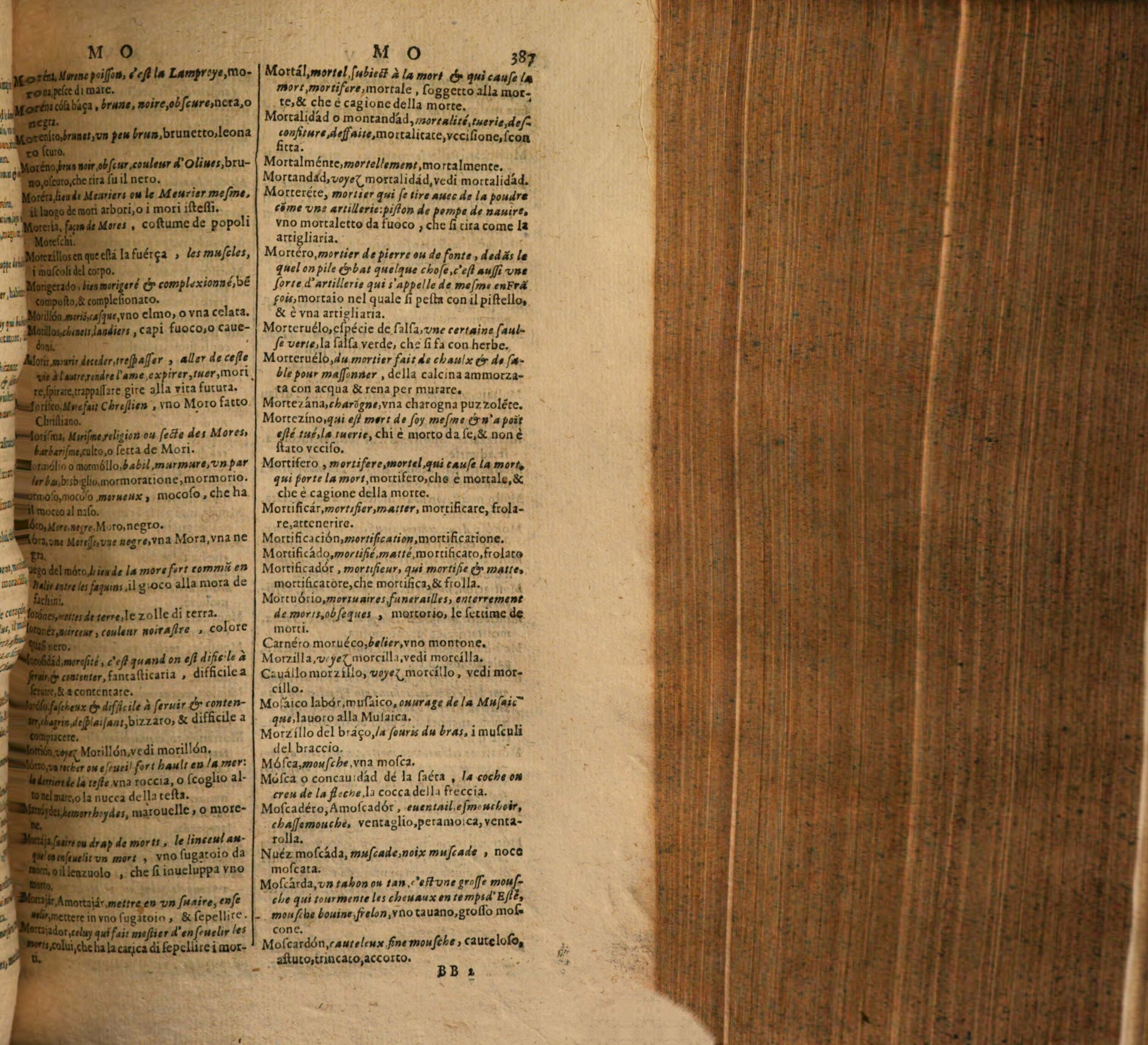 1617 - Samuel Crespin - Trésor des trois langues espagnole, française et italienne (Première partie) - Regensburg