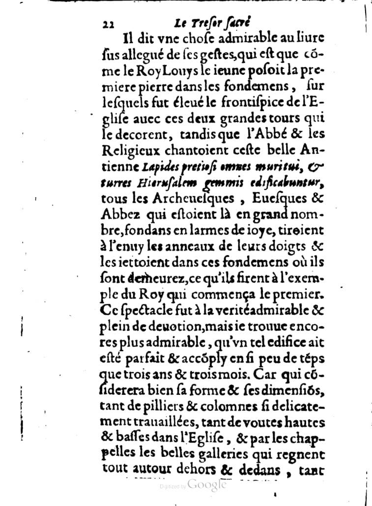 1636 - Jean Billaine - Trésor sacré ou inventaire des saintes reliques - British Library