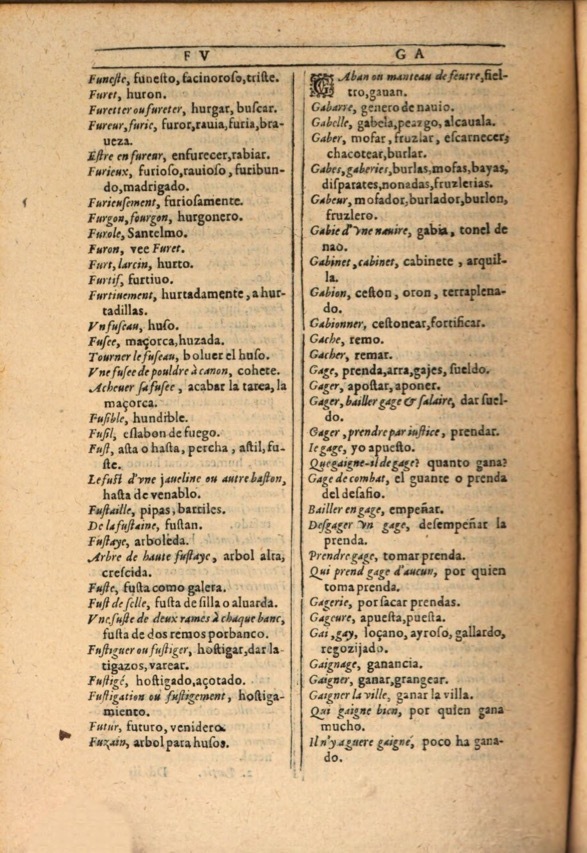 1607 - Marc Orry - Trésor des deux langues espagnole et française (Première et Seconde parties) - ÖNB Wien