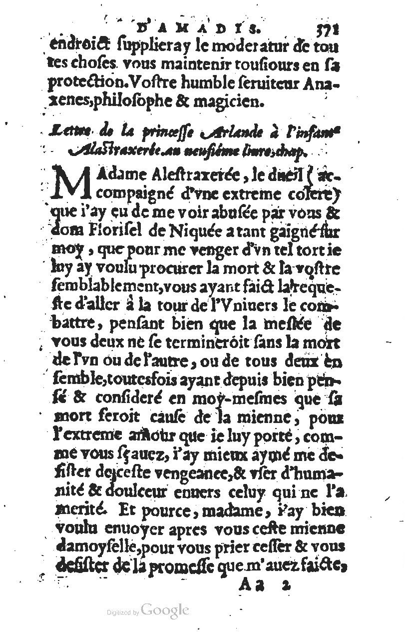 1567 - Jean Pygot - Trésor des Amadis - BM Lyon 1567 - Jean Pygot - Trésor des Amadis - BM Lyon