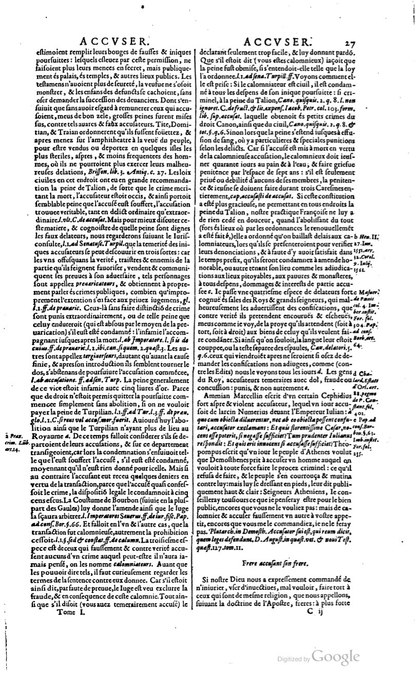 1629 - Veuve Nicolas Buon - Trésor du droit français (21754 T. 1) - BM Lyon
