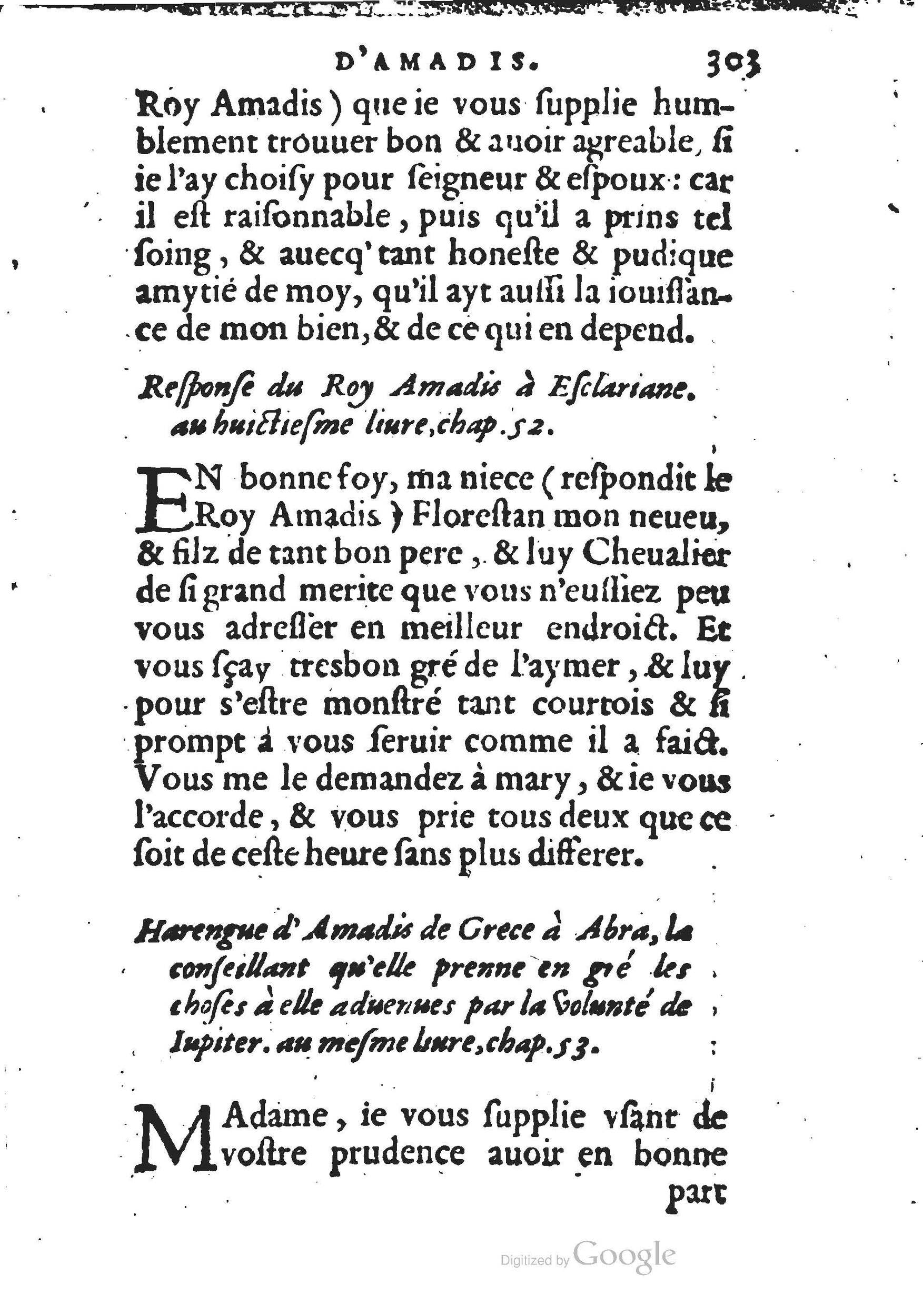 1560 - Jean d’Ogerolles et Gabriel Cotier Lyon - Trésor des Amadis - BSB Munich