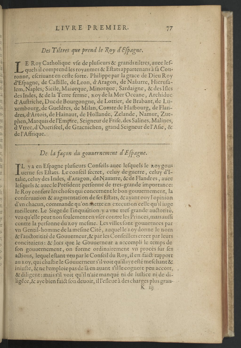 1608 - Nicolas Du Fossé - Trésor politique - BnF Tolbiac