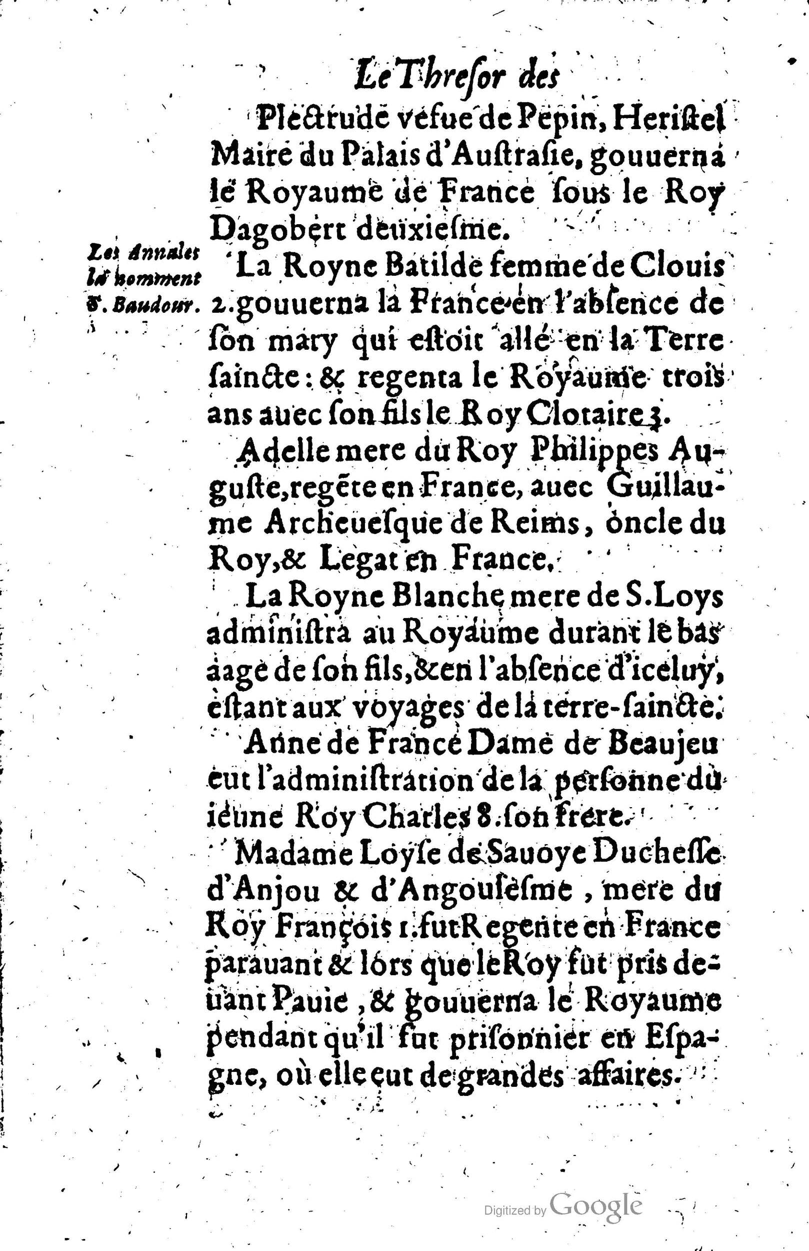 1619 - Jean Corrozet - Trésor des histoires de France - Anvers Musée Plantin-Moretus