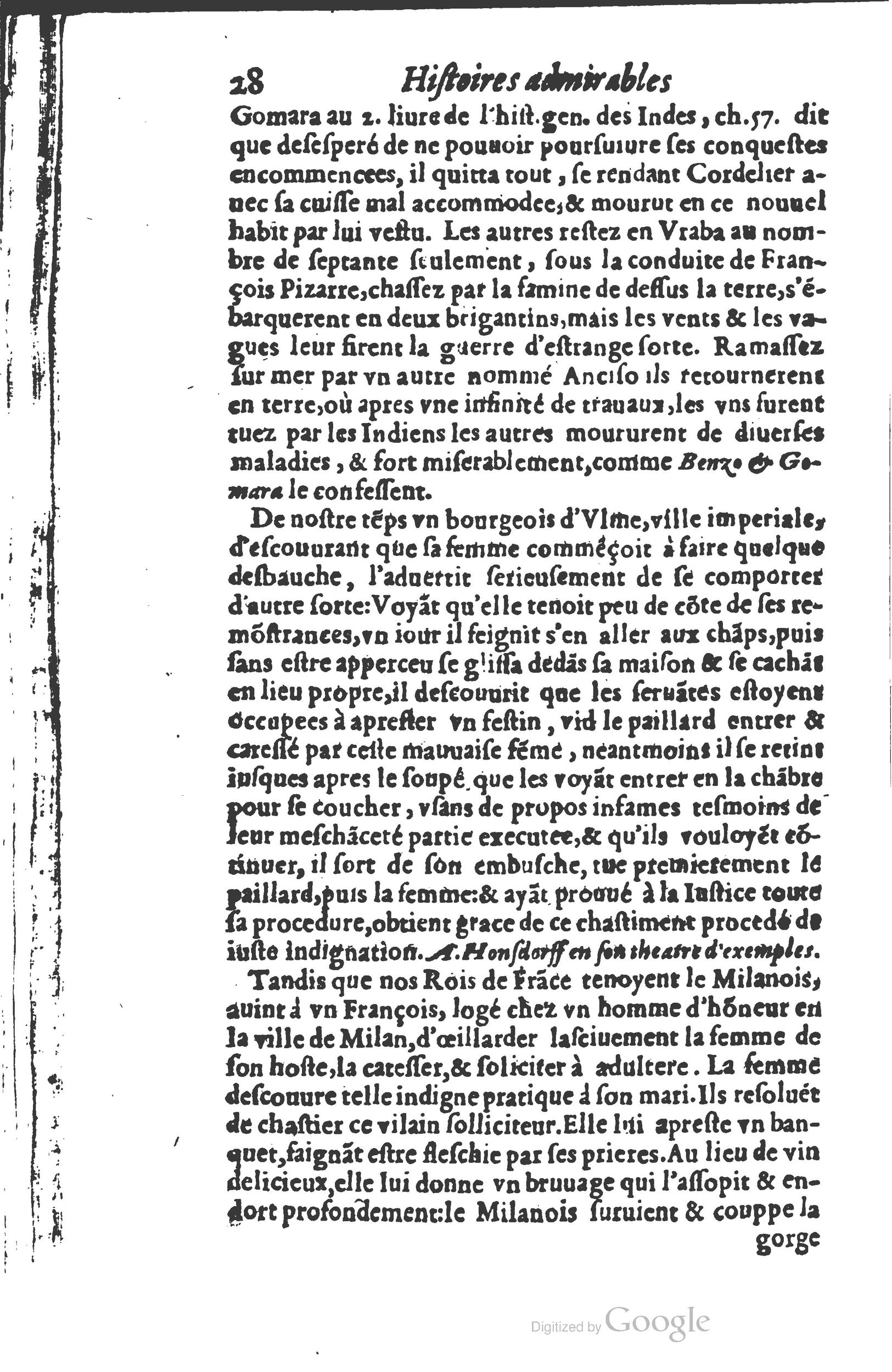 1610 - Paul Marceau - Trésor d’histoires admirables et mémorables - Princeton