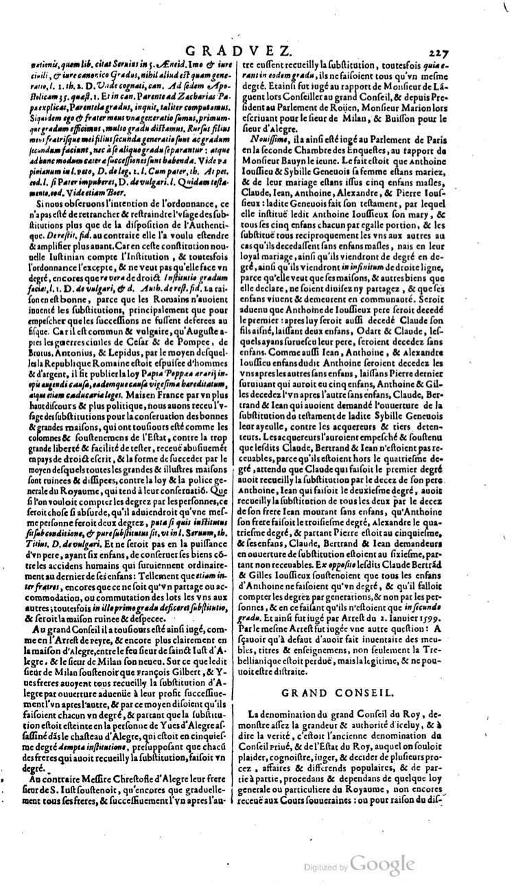 1629 - Veuve Nicolas Buon - Trésor du droit français (21754 T. 2) - BM Lyon 1629 - Veuve Nicolas Buon - Trésor du droit français (21754 T. 2) - BM Lyon