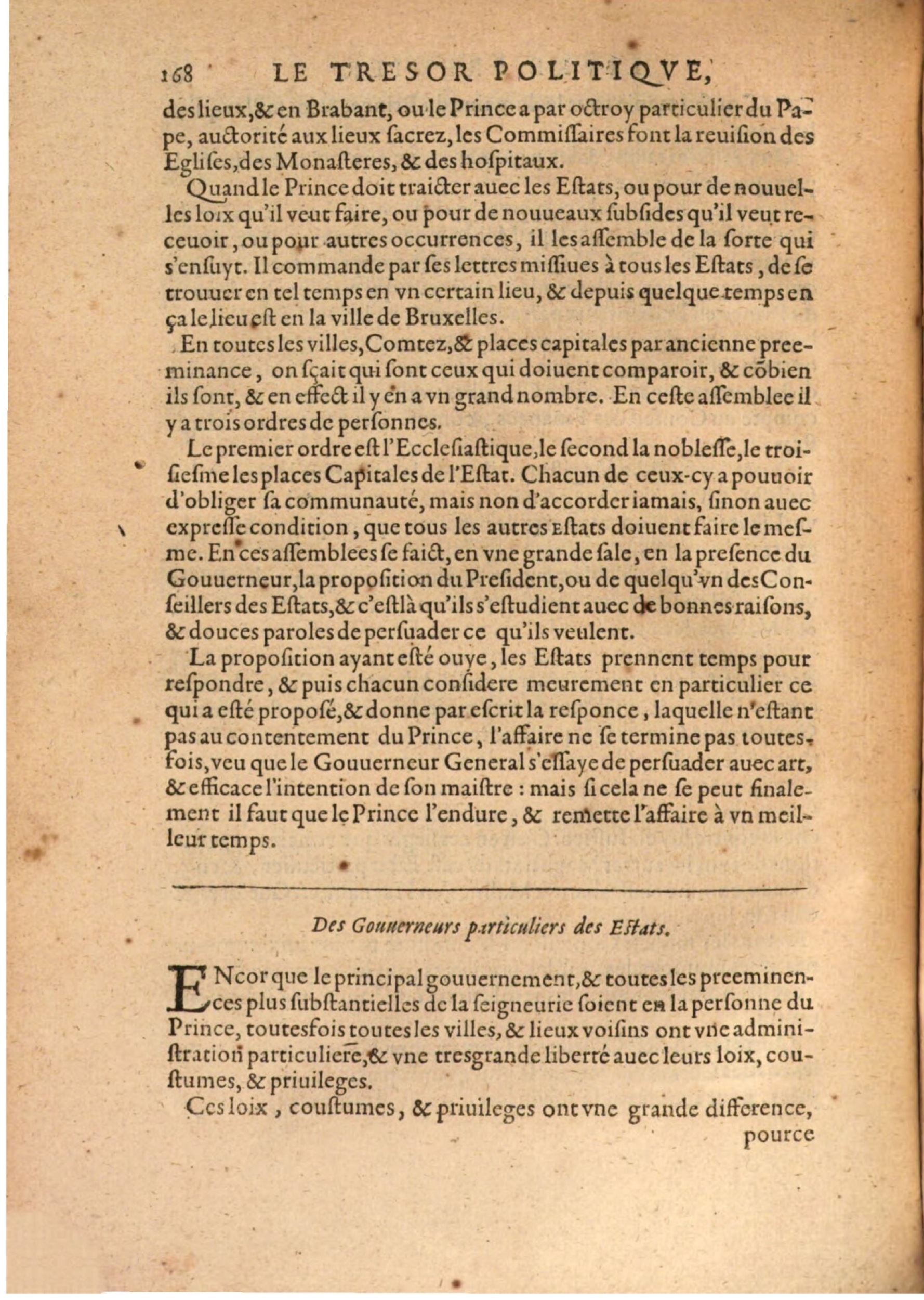 1608 - Nicolas Du Fossé - Trésor politique - BSB Munich