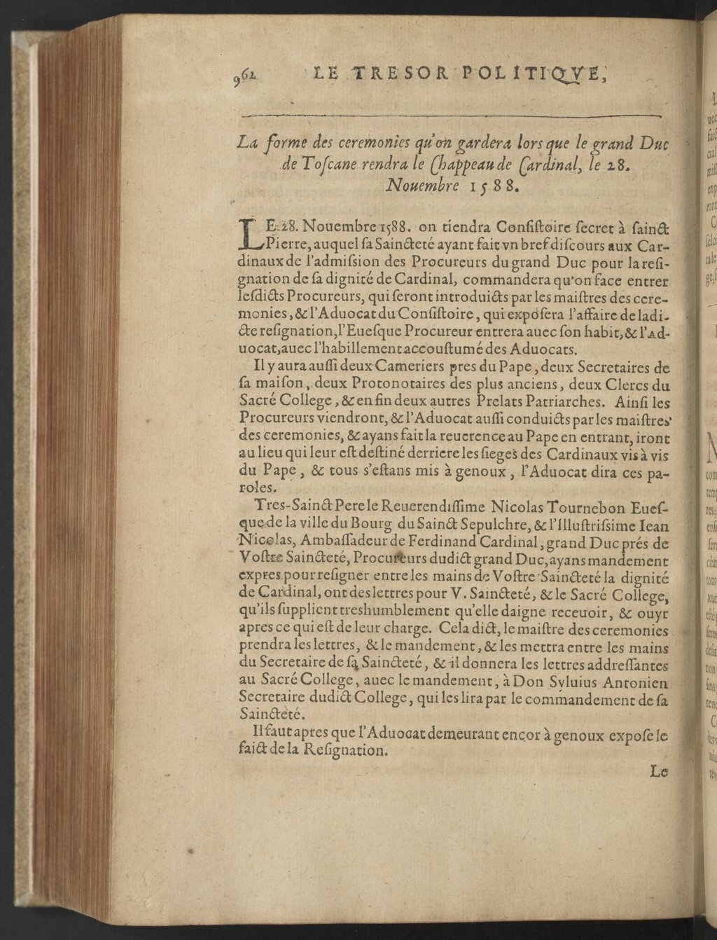 1608 - Nicolas Du Fossé - Trésor politique - BnF Tolbiac