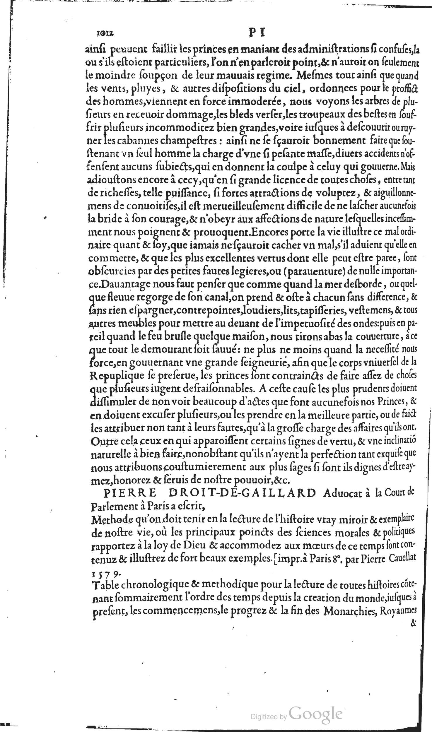 1585 - Barthélemy Honorat - Bibliothèques françaises - BSB Munich