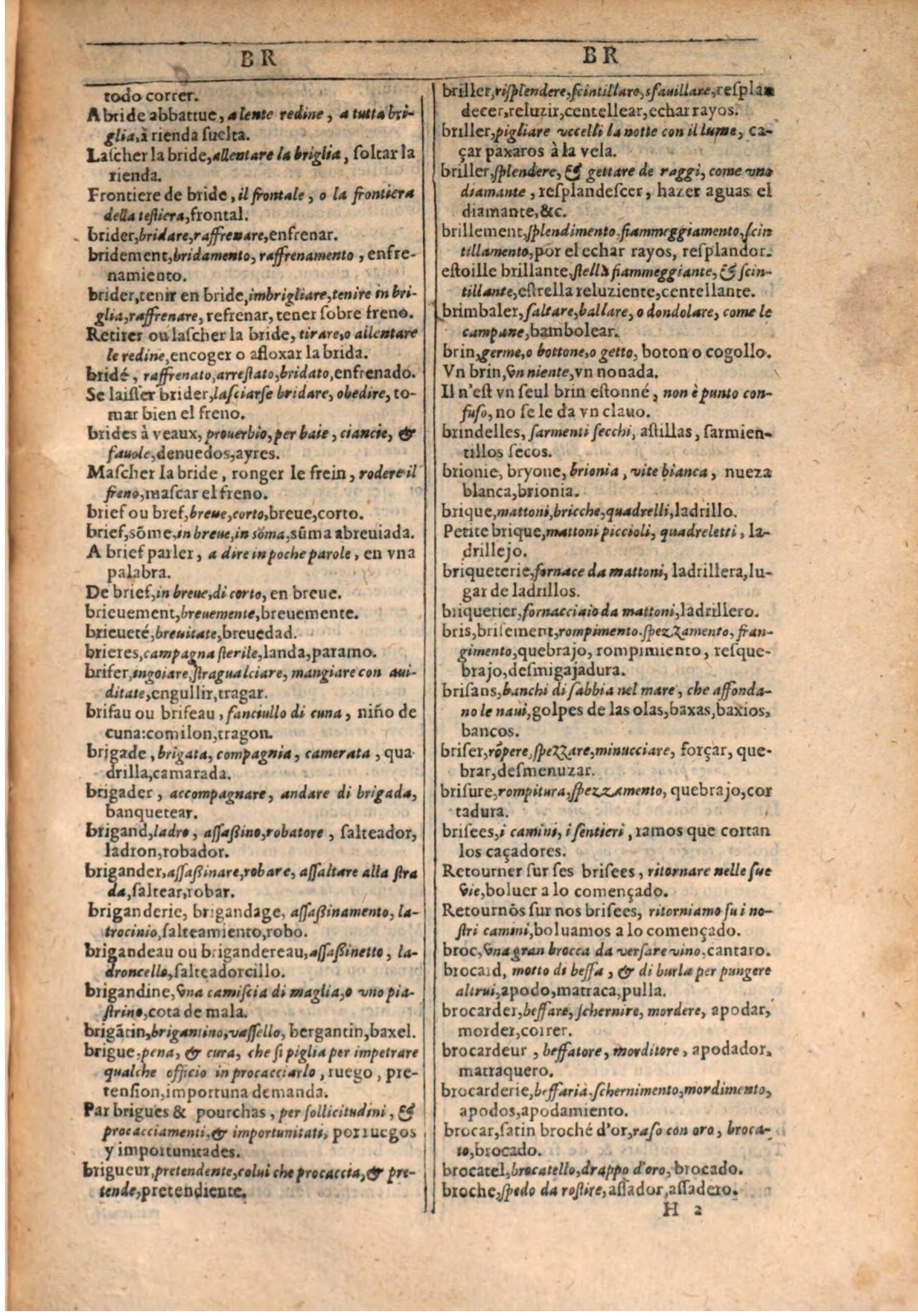 1609 - Philippe Albert et Alexandre Pernet - Trésor des trois langues française, italienne et espagnole (Seconde partie) - BSB Munich 1609 - Philippe Albert et Alexandre Pernet - Trésor des trois langues française, italienne et espagnole (Seconde partie) - BSB Munich