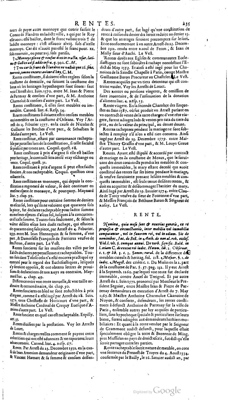 1629 - Veuve Nicolas Buon - Trésor du droit français (21754 T. 3) - BM Lyon