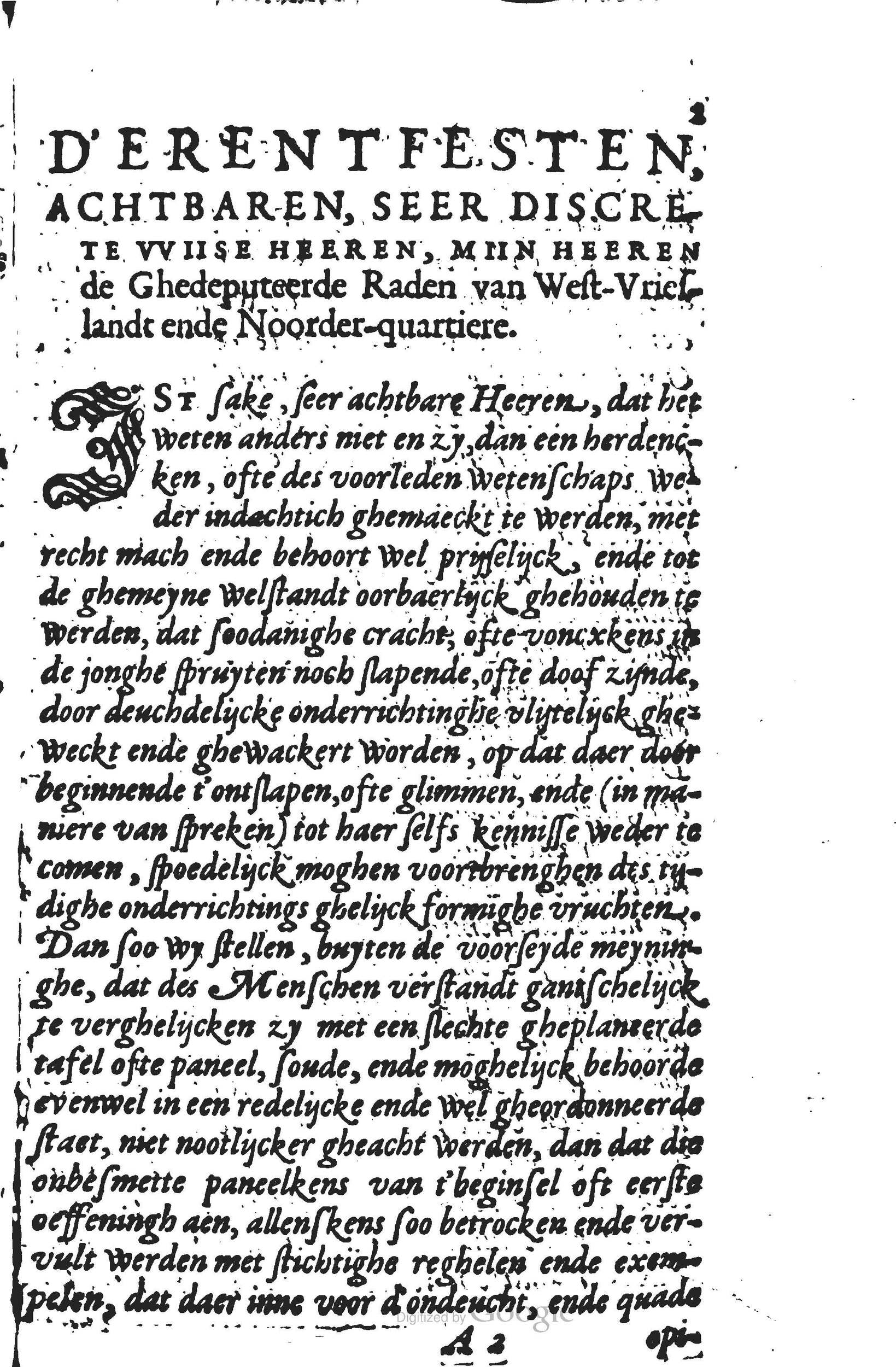 1594 - Cornelis Claesz - Trésor de vertu - BU Leiden
