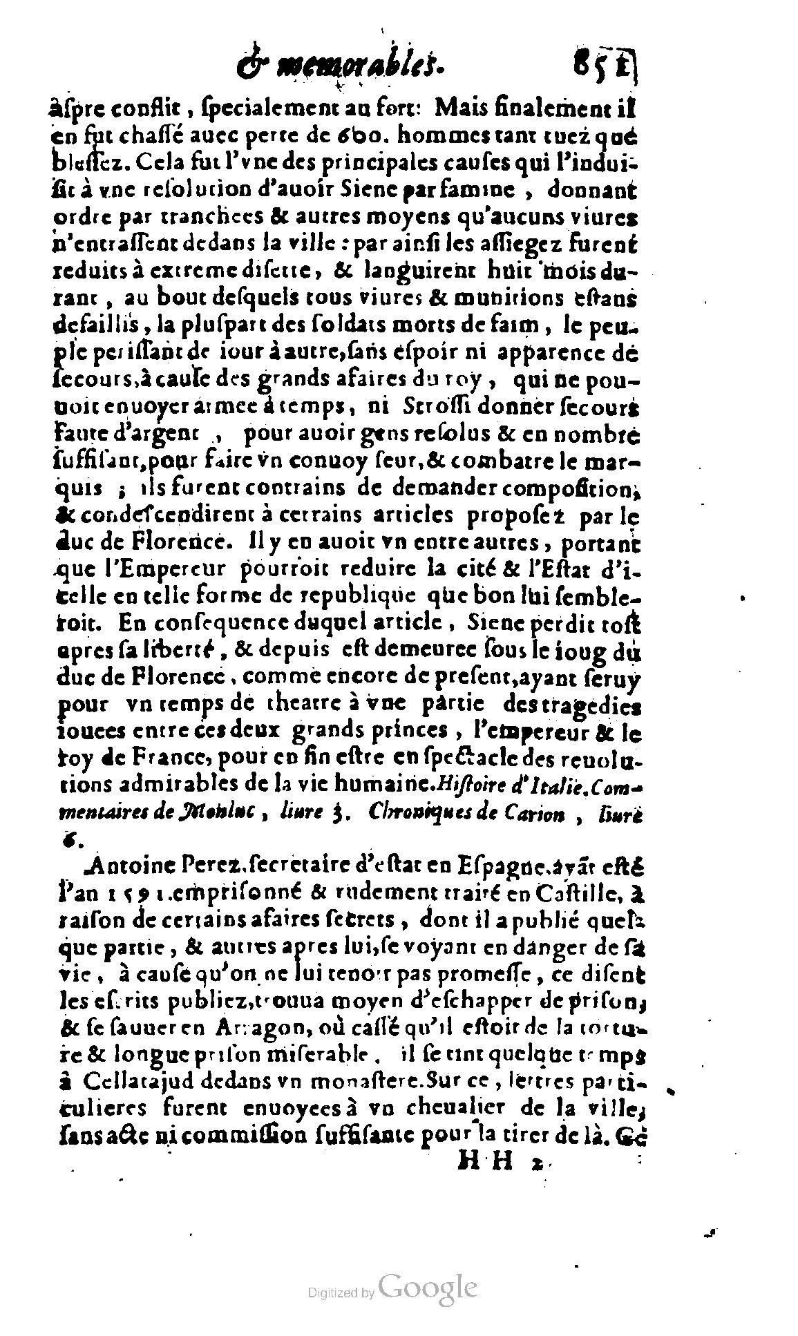 1620 - Samuel Crespin - Trésor d’histoires admirables et mémorables - BCU Lausanne