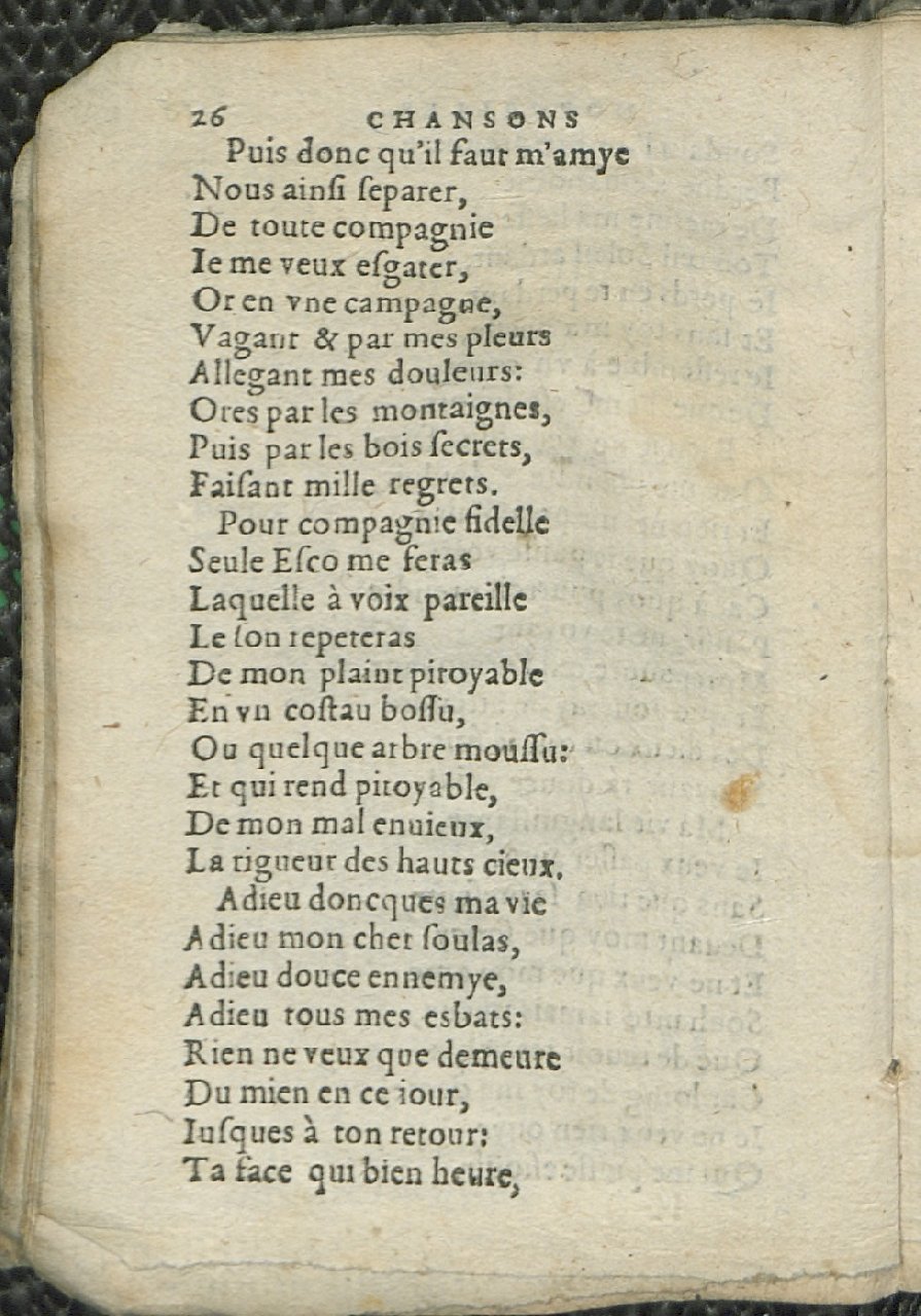 1575 - Pierre Brenouzet - Trésor de tous les recueils de chansons, tant amoureuses, rustiques, que musicales - Det KLG Copenhague