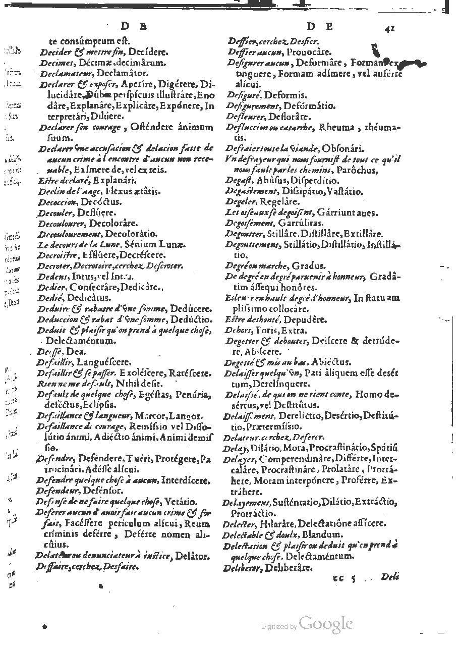 1564 - Henri Hylaire et Louis Cloquemin - Trésor des mots et traits français - BSB Munich
