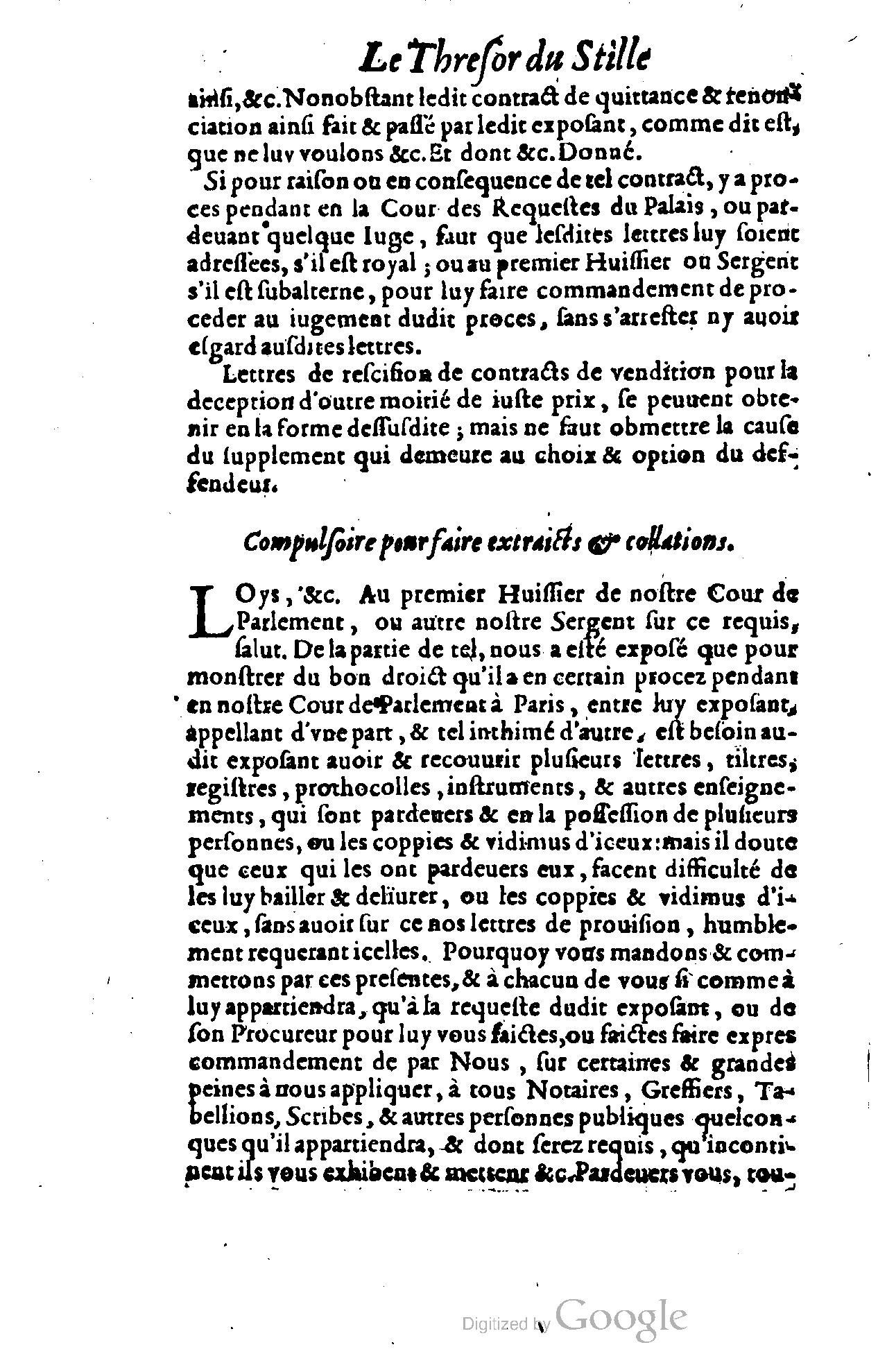 1614 - Jean Richer - Trésor du nouveau style et protocole de la chancellerie de France - BSB Munich
