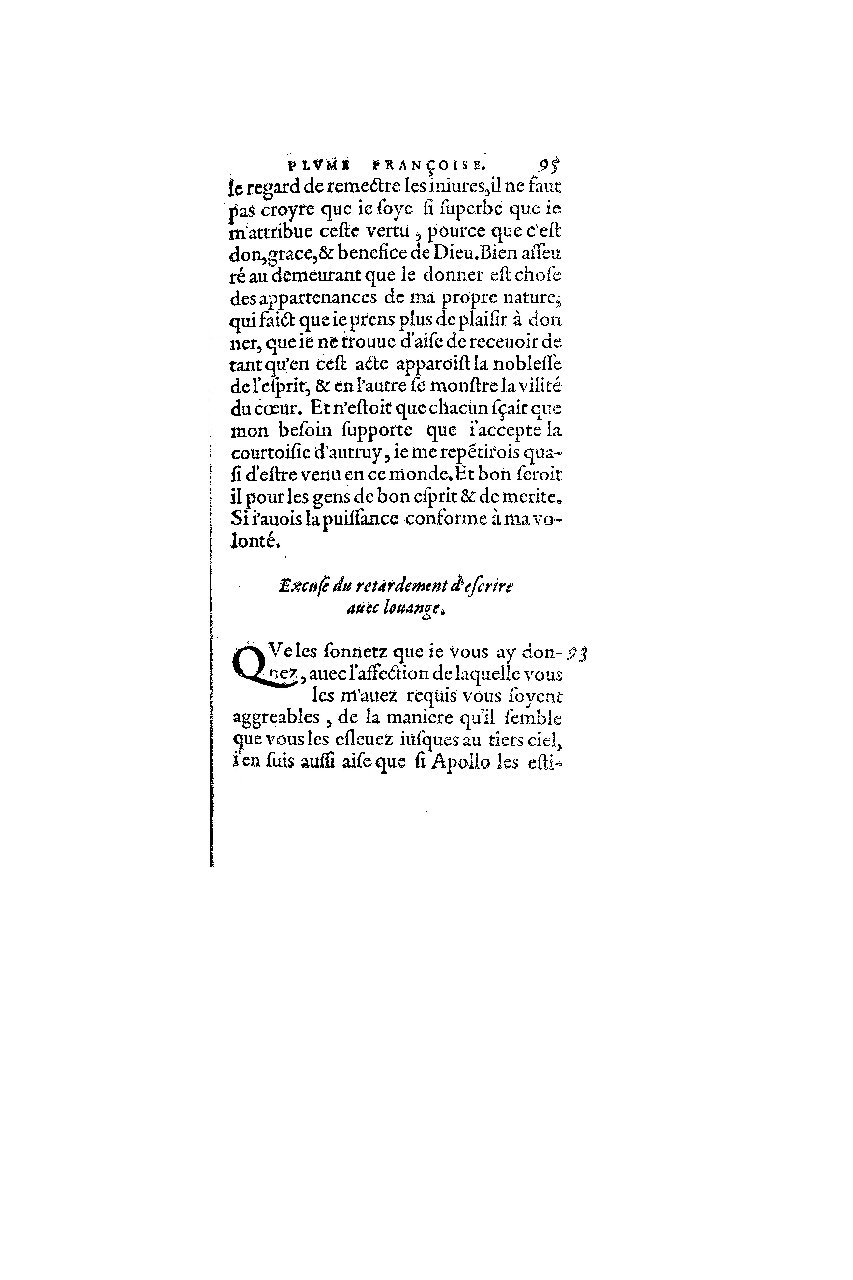 1572 - Nicolas Du Chemin - Finances et Trésor de la plume française - BM Lyon