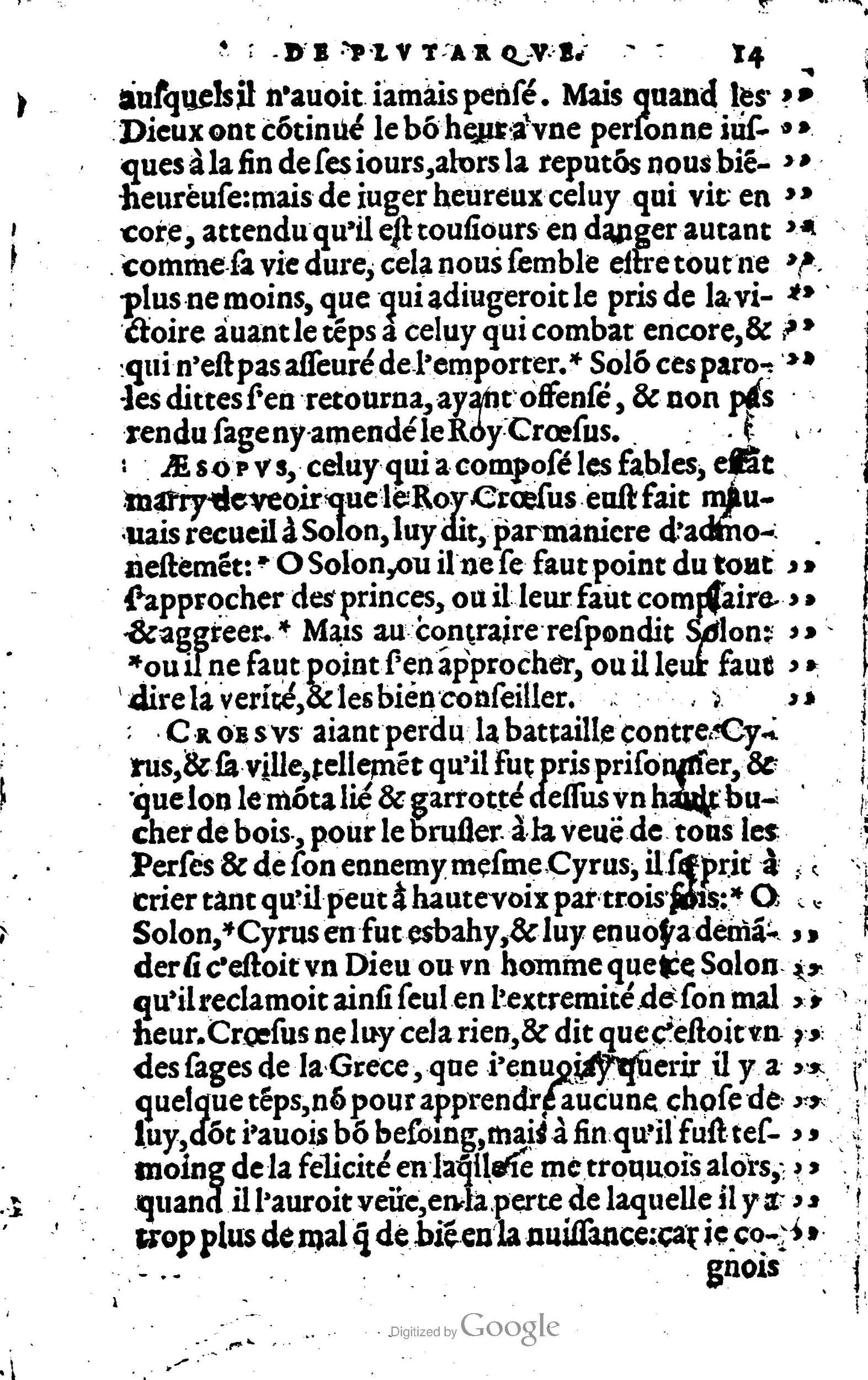 1568 - Willem Silvius - Trésor des vies de Plutarque - Anvers Plantin-Moretus