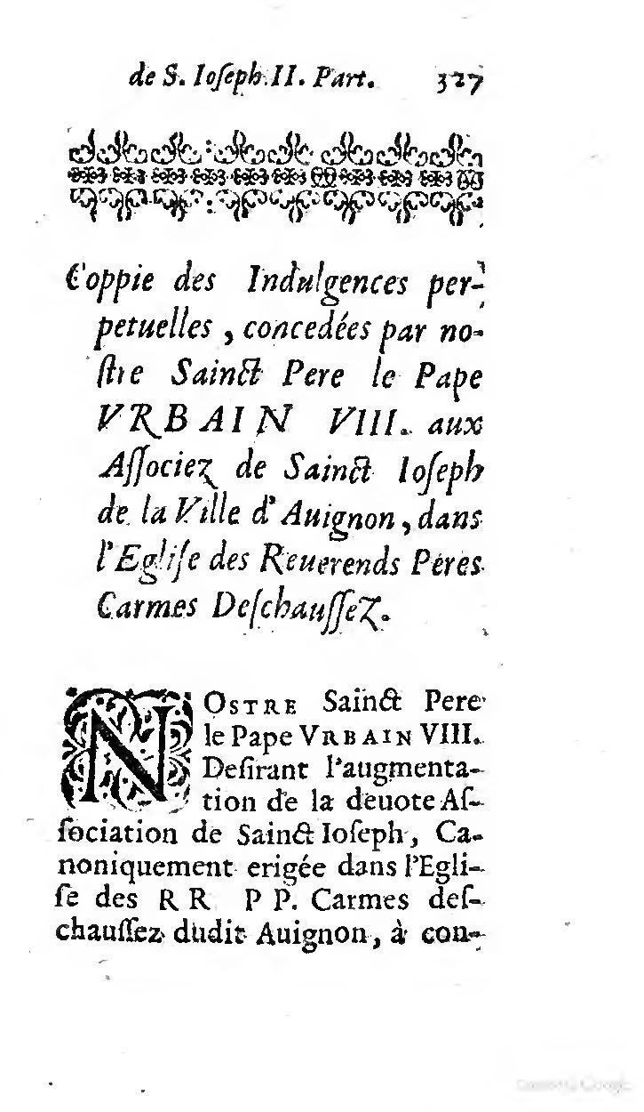 1646 - Jean Piot - Trésor inestimable de Saint-Joseph - BNC Rome