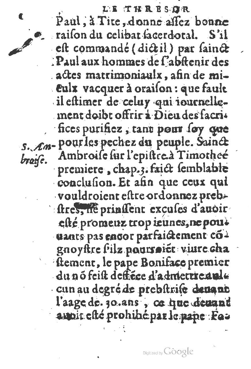 1578 - Jean de Bordeaux - Trésor de l’Église catholique - BM Lyon 1578 - Jean de Bordeaux - Trésor de l’Église catholique - BM Lyon