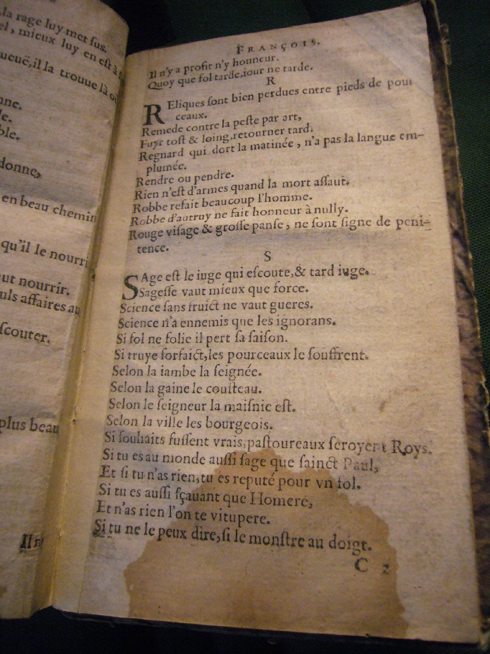 1617 - François Lefebvre - Trésor de sentences dorées et argentées - BnF Tolbiac