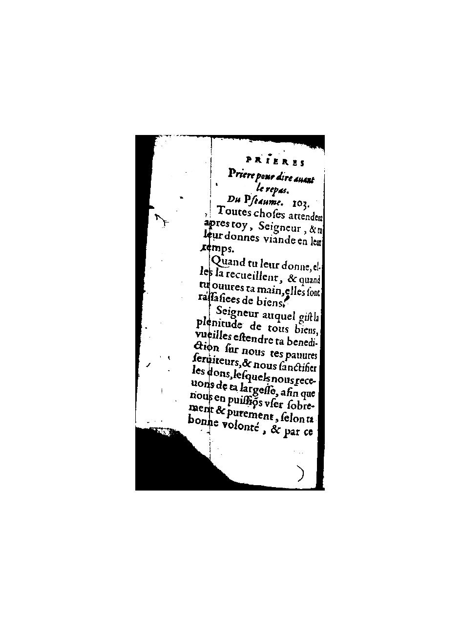 1596 - Guillaume Auvray - Trésor des prières, oraisons et instructions chrétiennes - BnF