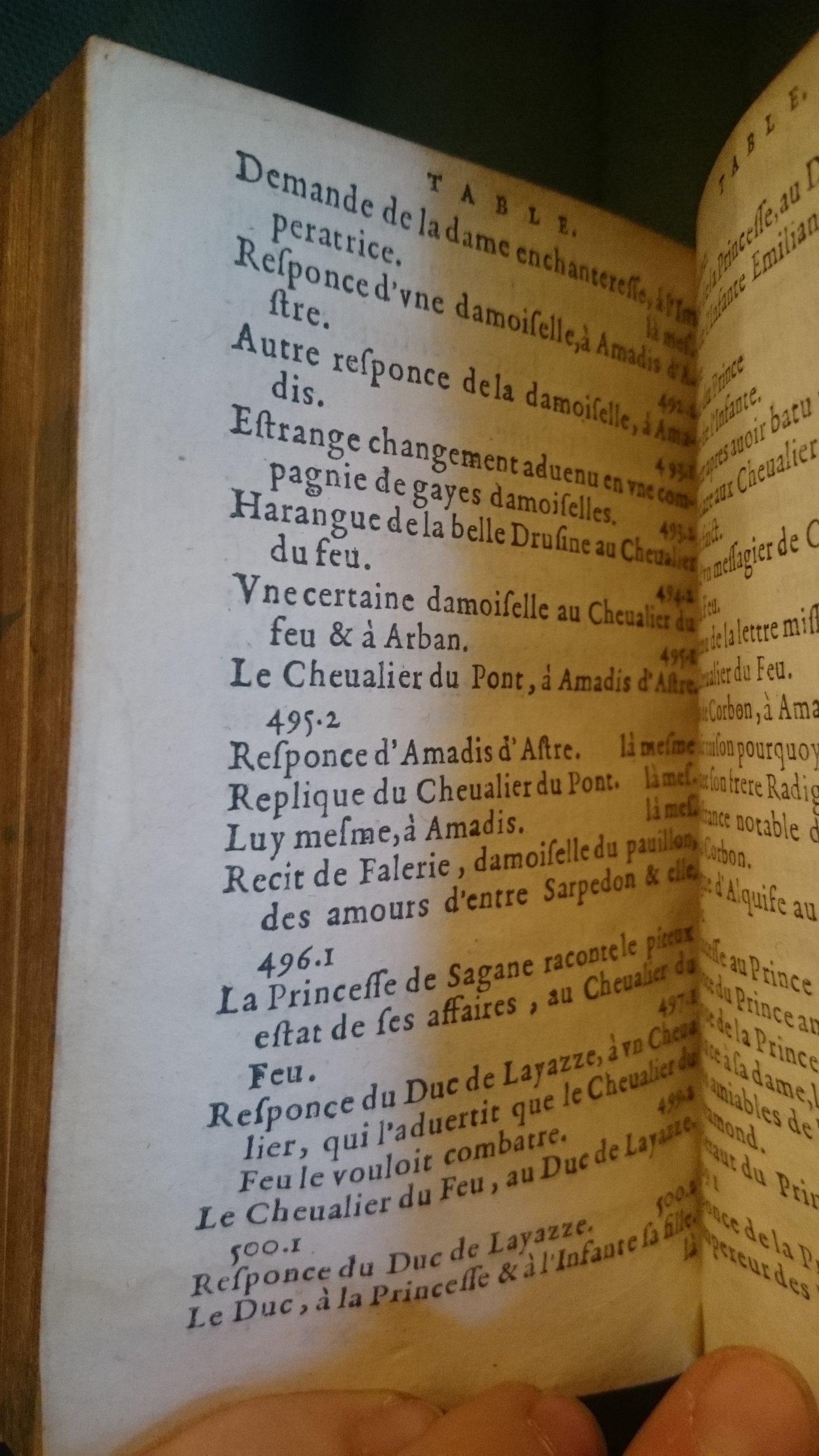 1582 - Jean Huguetan - Trésor des Amadis - BnF Arsenal