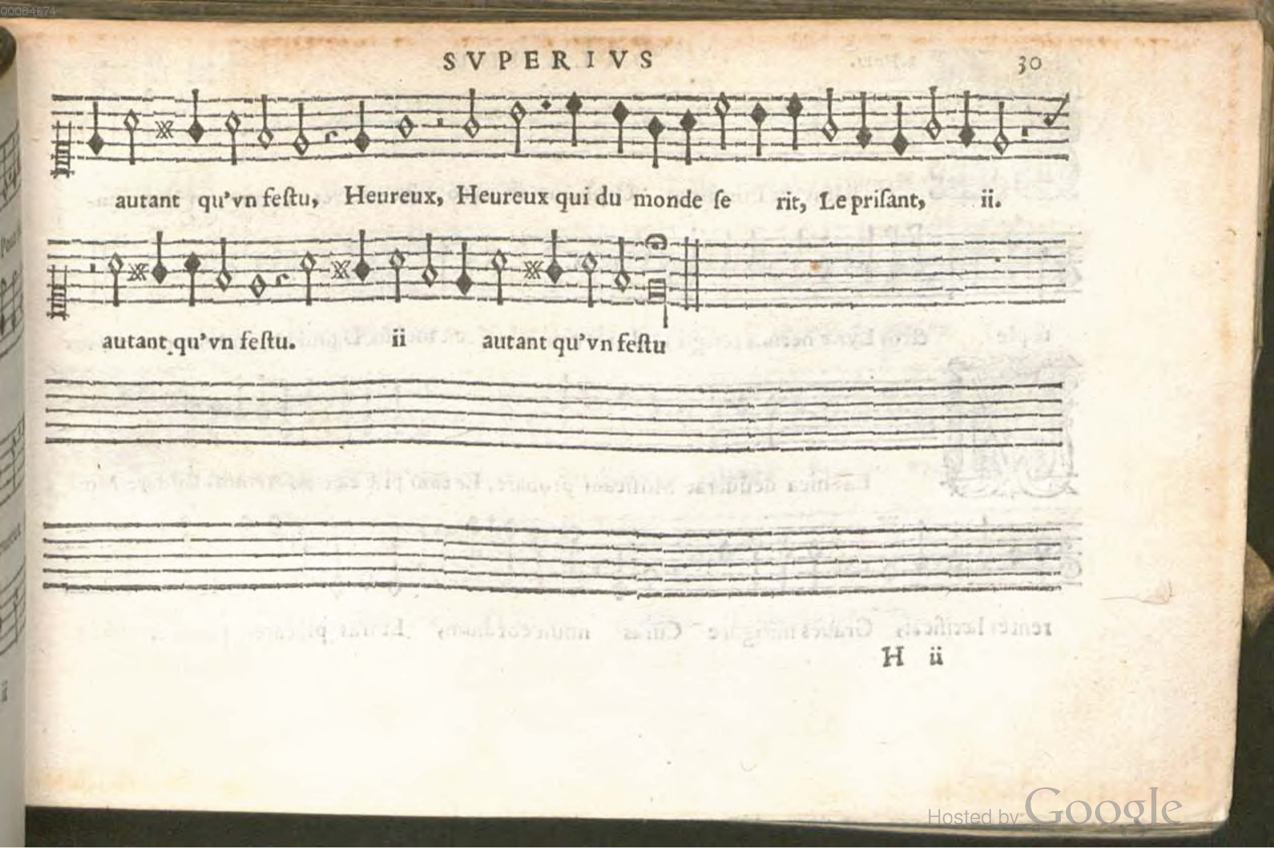 1576 - [Pierre de Saint-André] - Trésor de musique d’Orlande de Lassus Superius - BSB Munich