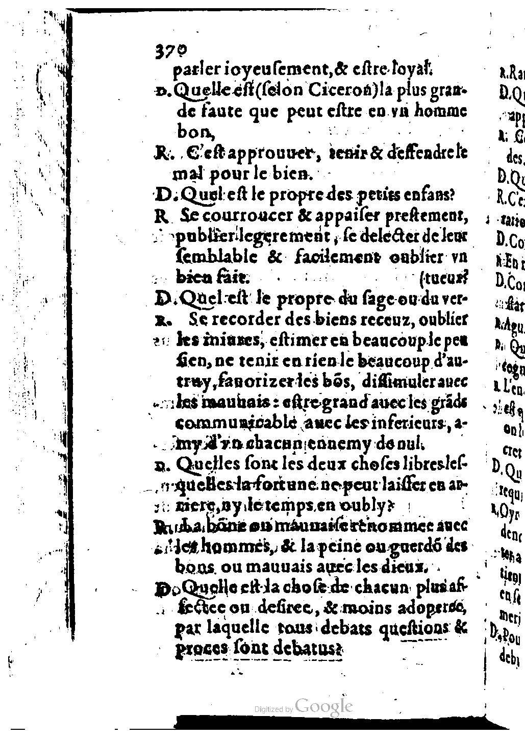 1582 - Nicolas Bonfons - Trésor des sentences dorées - BM Lyon 1582 - Nicolas Bonfons - Trésor des sentences dorées - BM Lyon