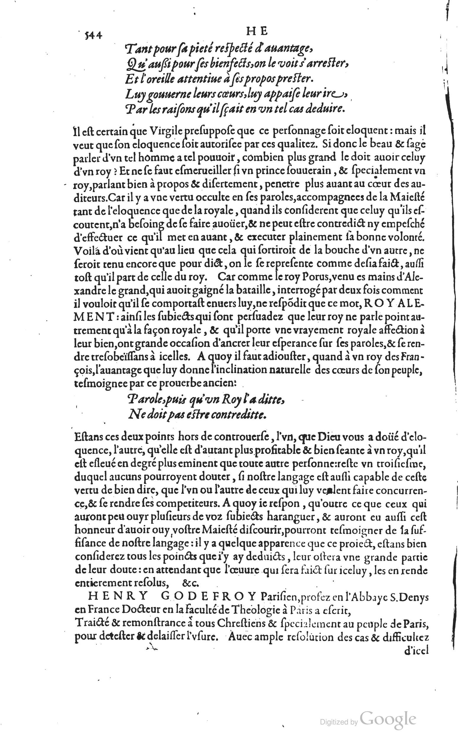 1585 - Barthélemy Honorat - Bibliothèques françaises - BSB Munich