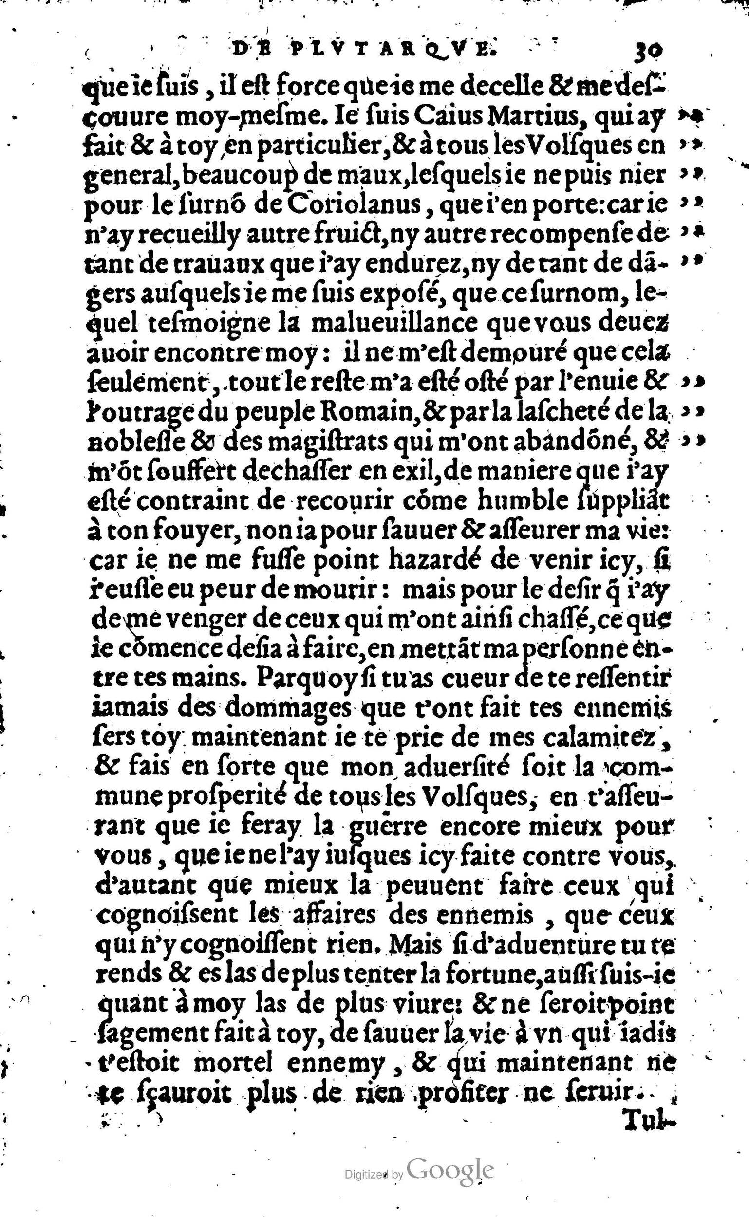 1568 - Willem Silvius - Trésor des vies de Plutarque - Anvers Plantin-Moretus