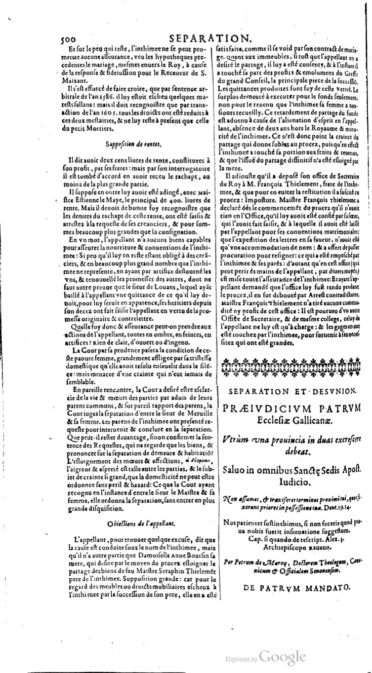1629 - Veuve Nicolas Buon - Trésor du droit français (21754 T. 3) - BM Lyon